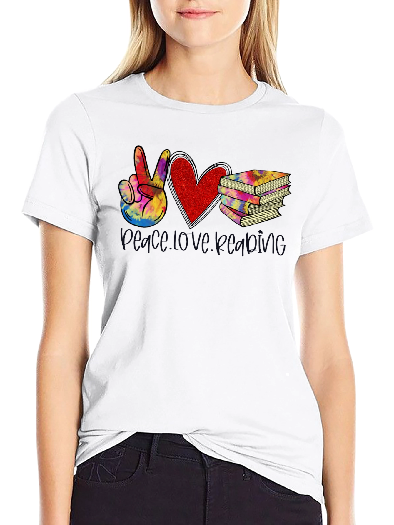 Peace Love Reading T-Shirt