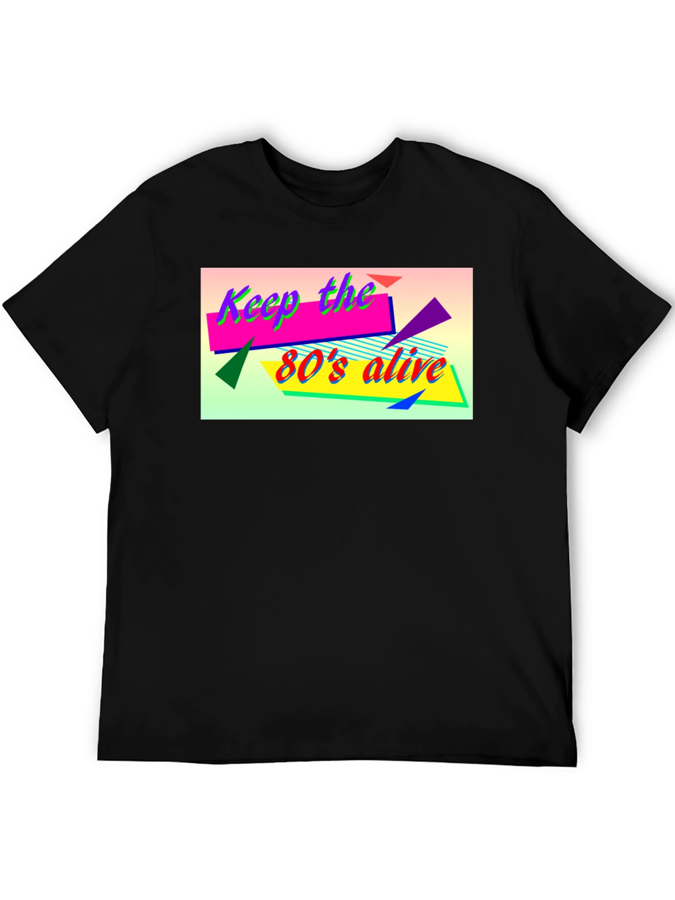 Keep the 80s Alive Black T-Shirt