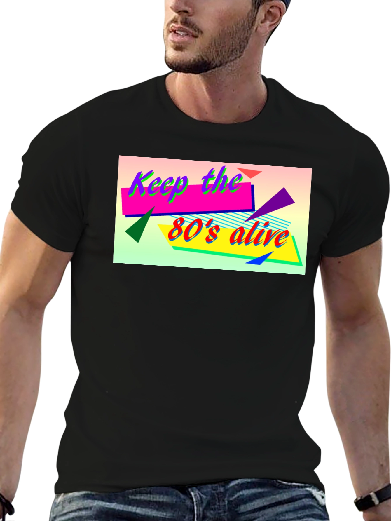 Keep the 80s Alive Black T-Shirt