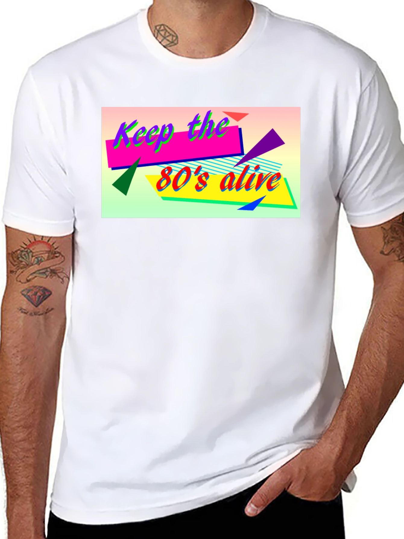 Keep the 80s Alive Black T-Shirt