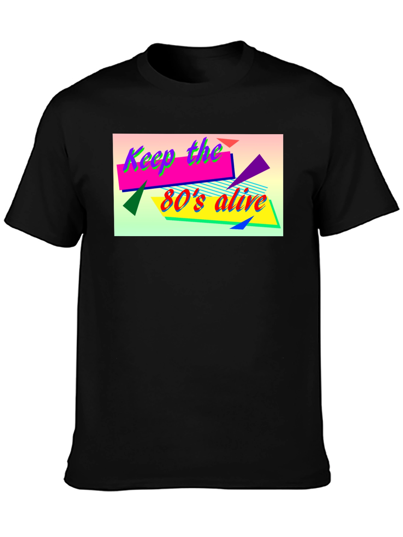Keep the 80s Alive Black T-Shirt