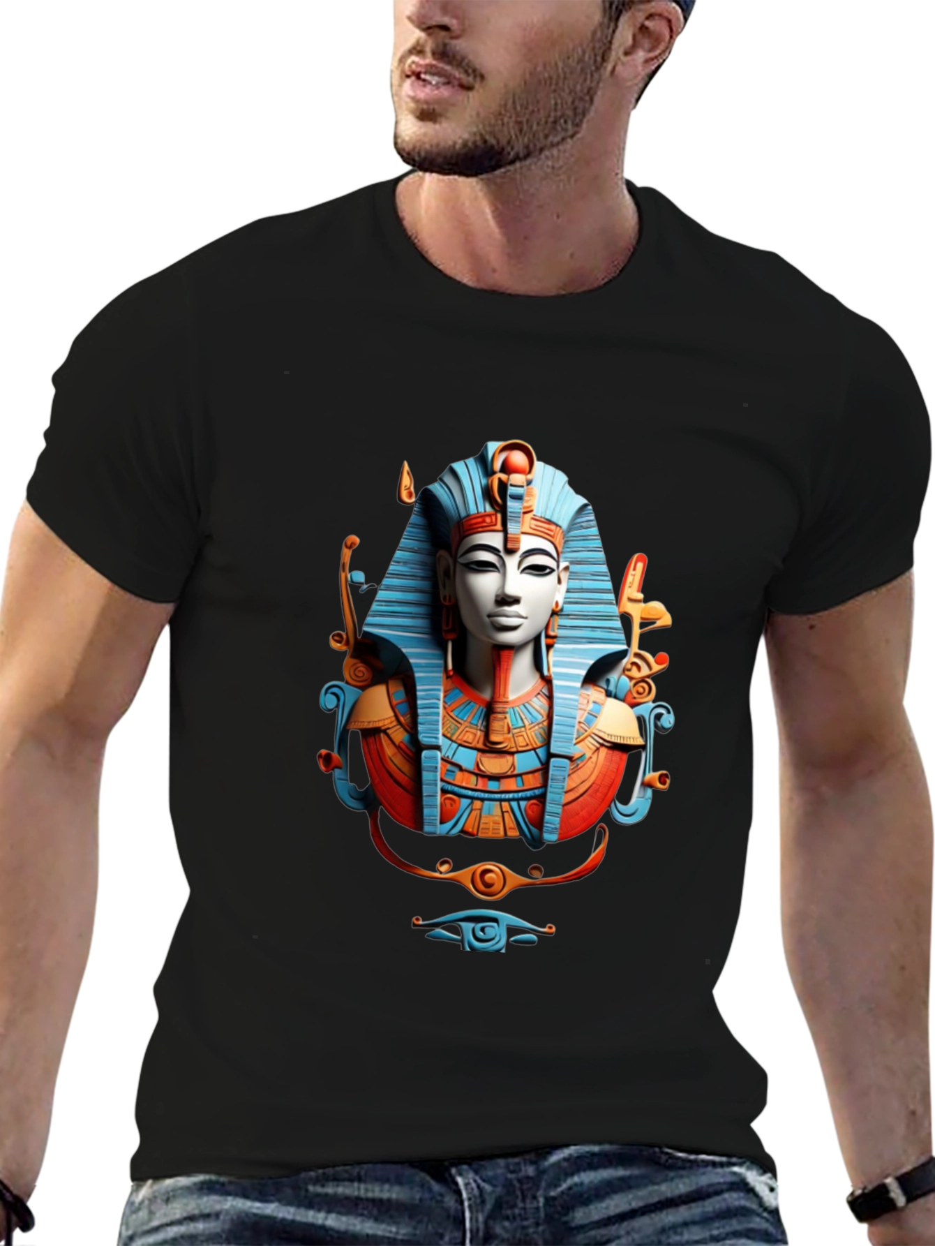 Egyptian Pharaoh Graphic T-Shirt - Unique Design