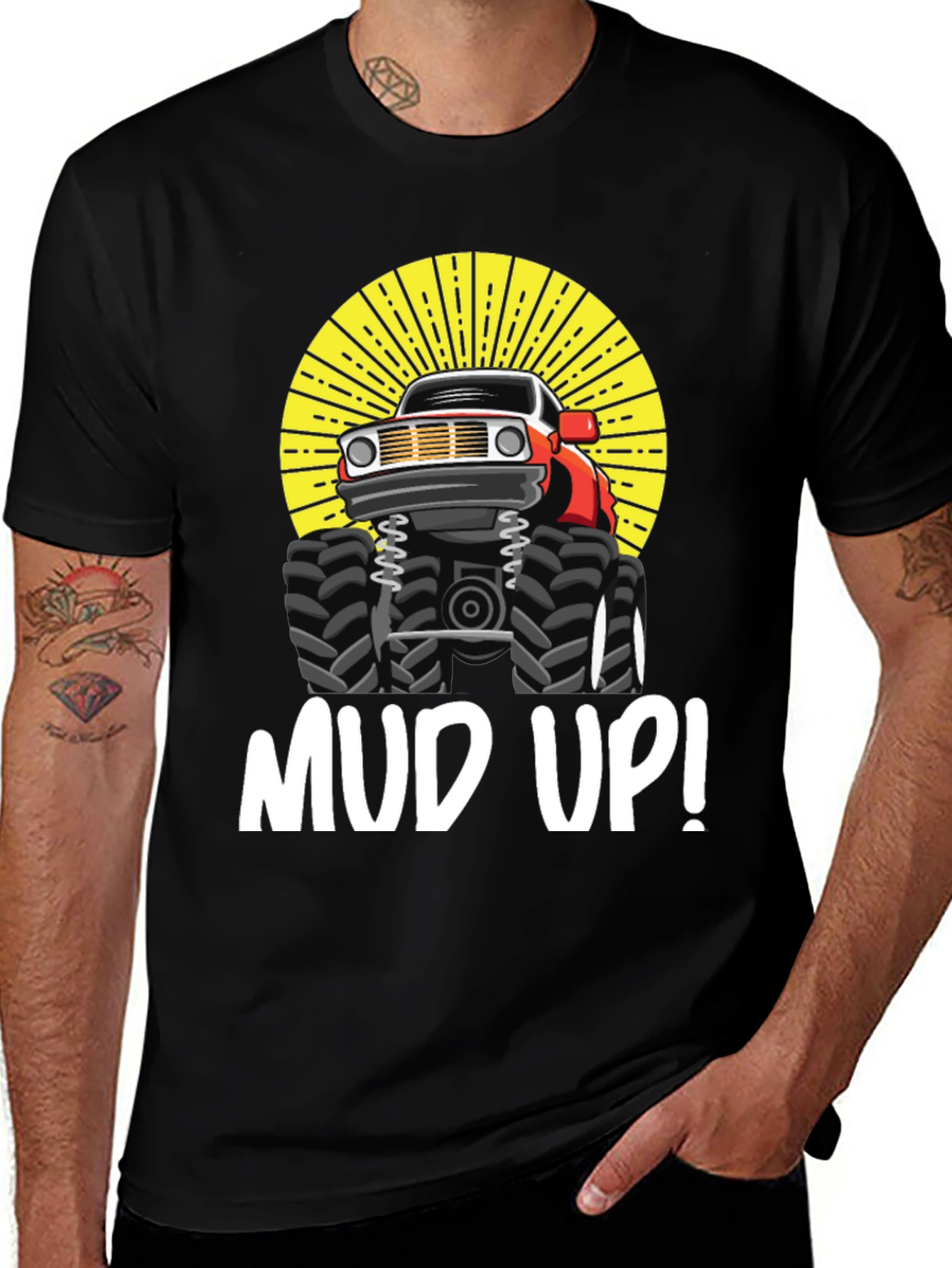 Mud Up Monster Truck Graphic Tee
