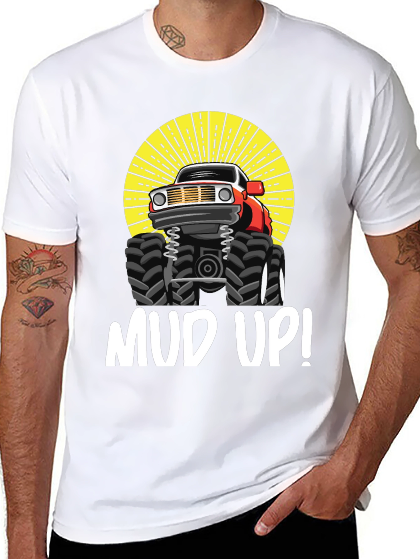 Mud Up Monster Truck Graphic Tee