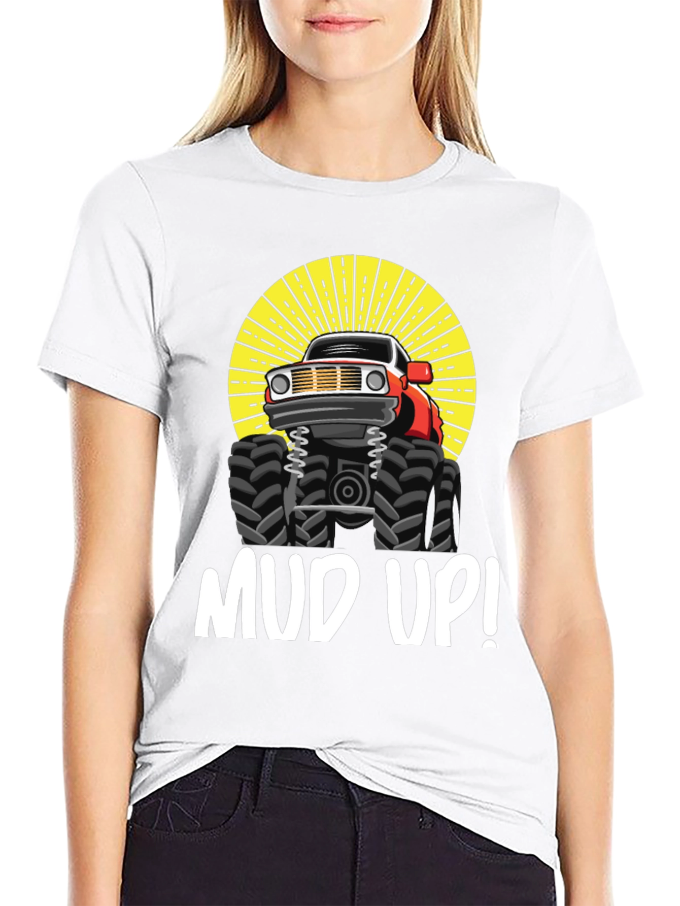 Mud Up Monster Truck Graphic Tee