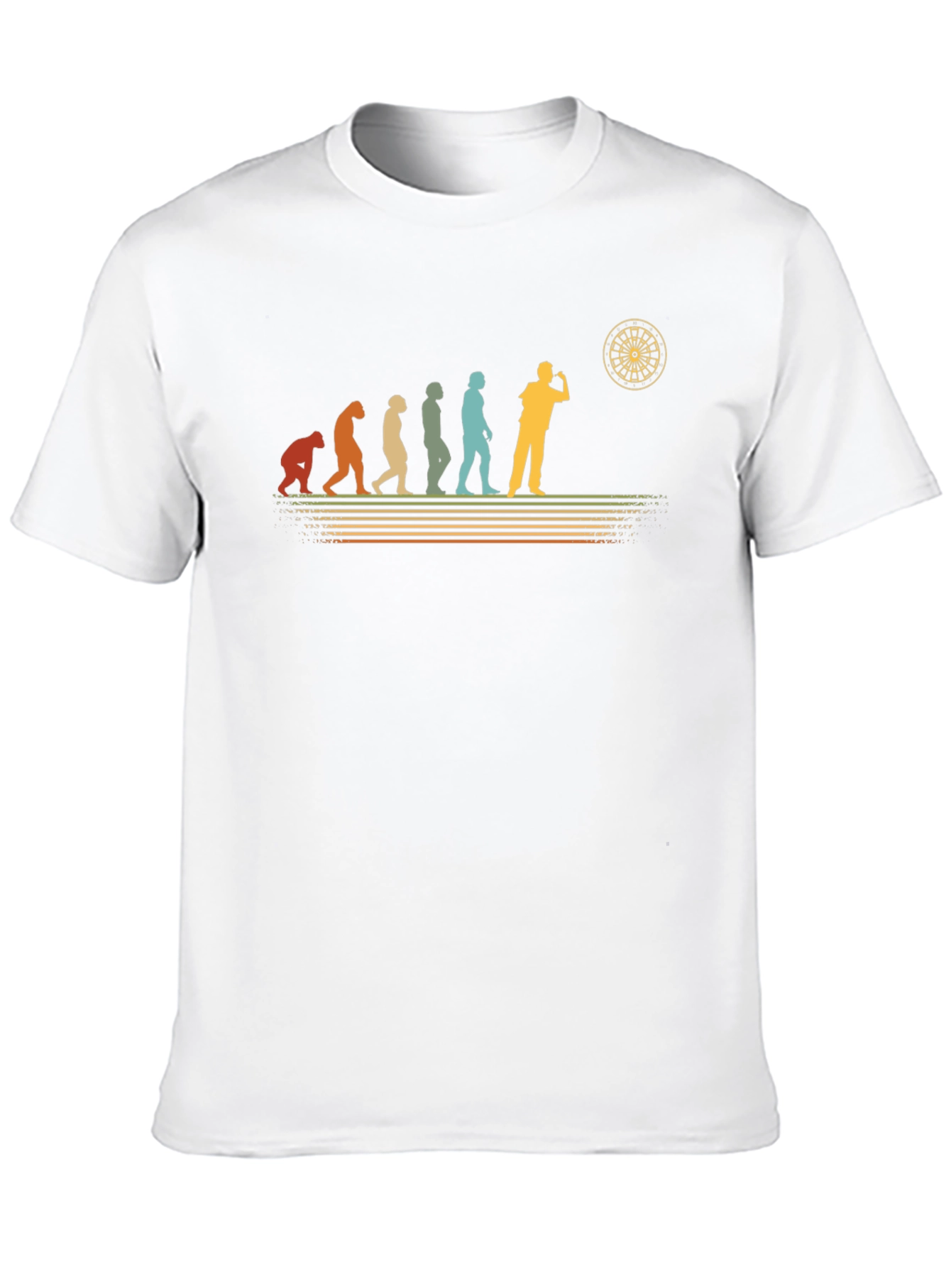 Darts Evolution T-Shirt - Throwback Design