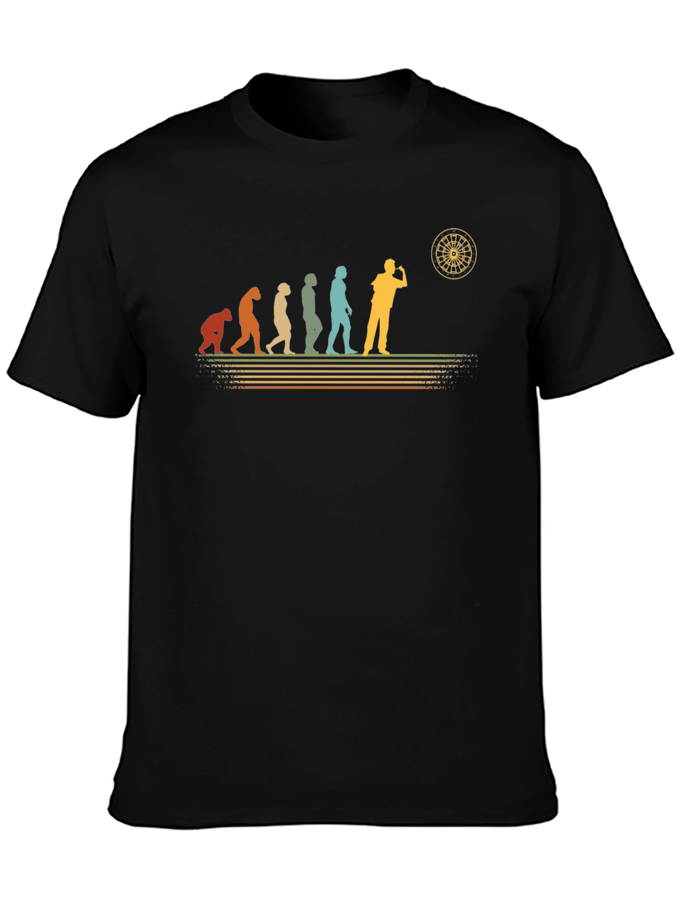 Darts Evolution T-Shirt - Throwback Design
