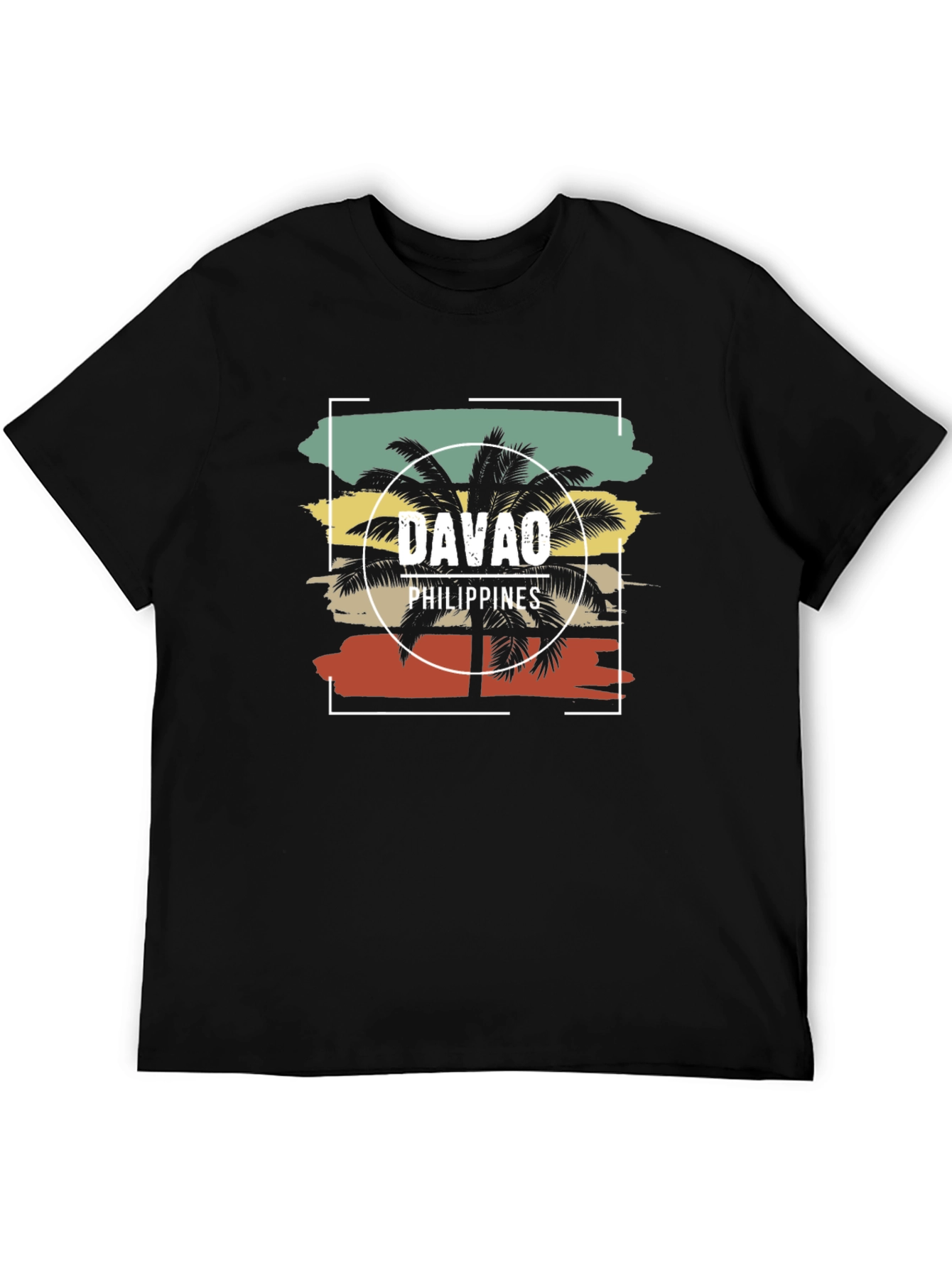 Davao Philippines Palm Tree Graphic T-Shirt