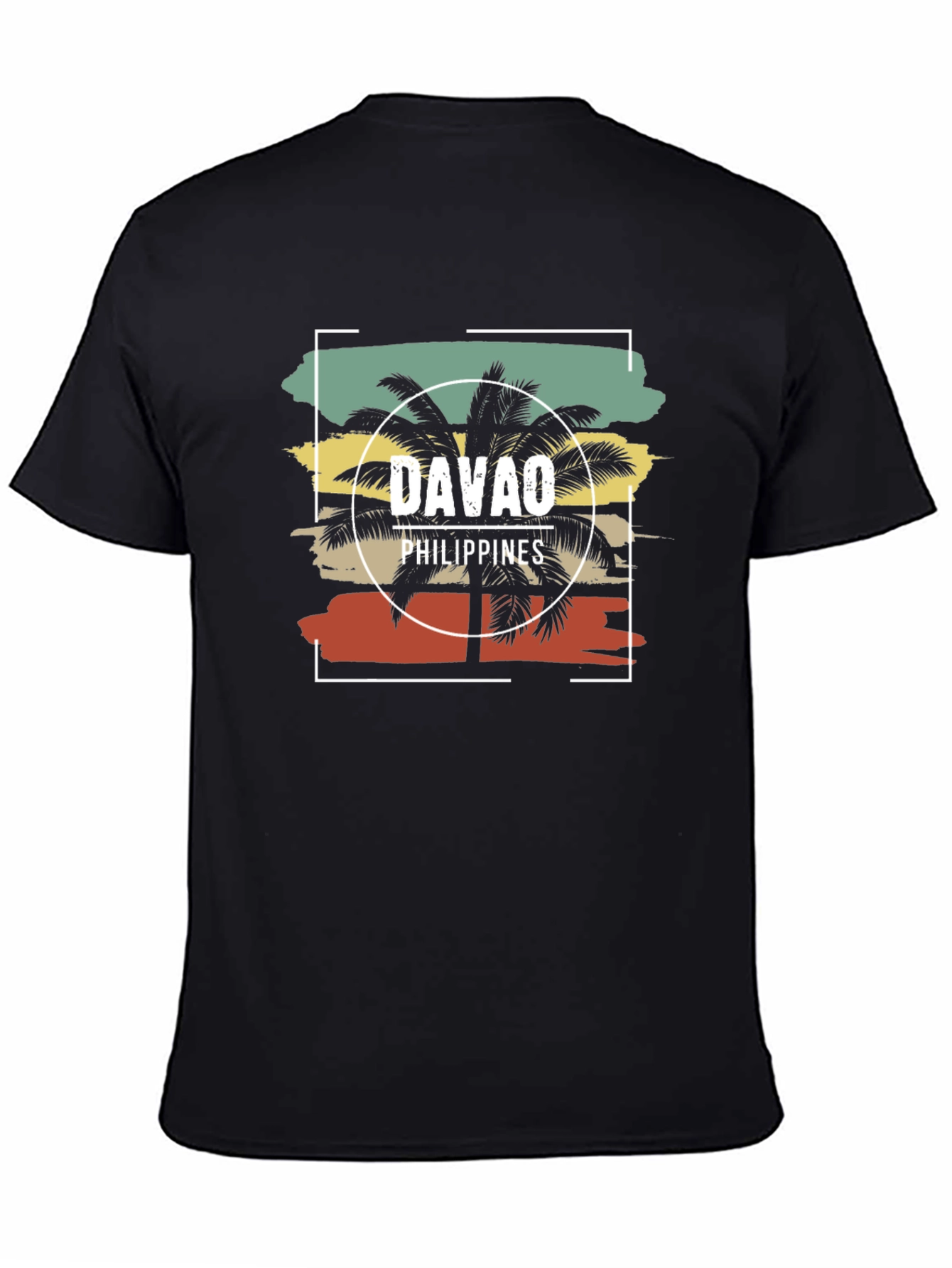 Davao Philippines Palm Tree Graphic T-Shirt