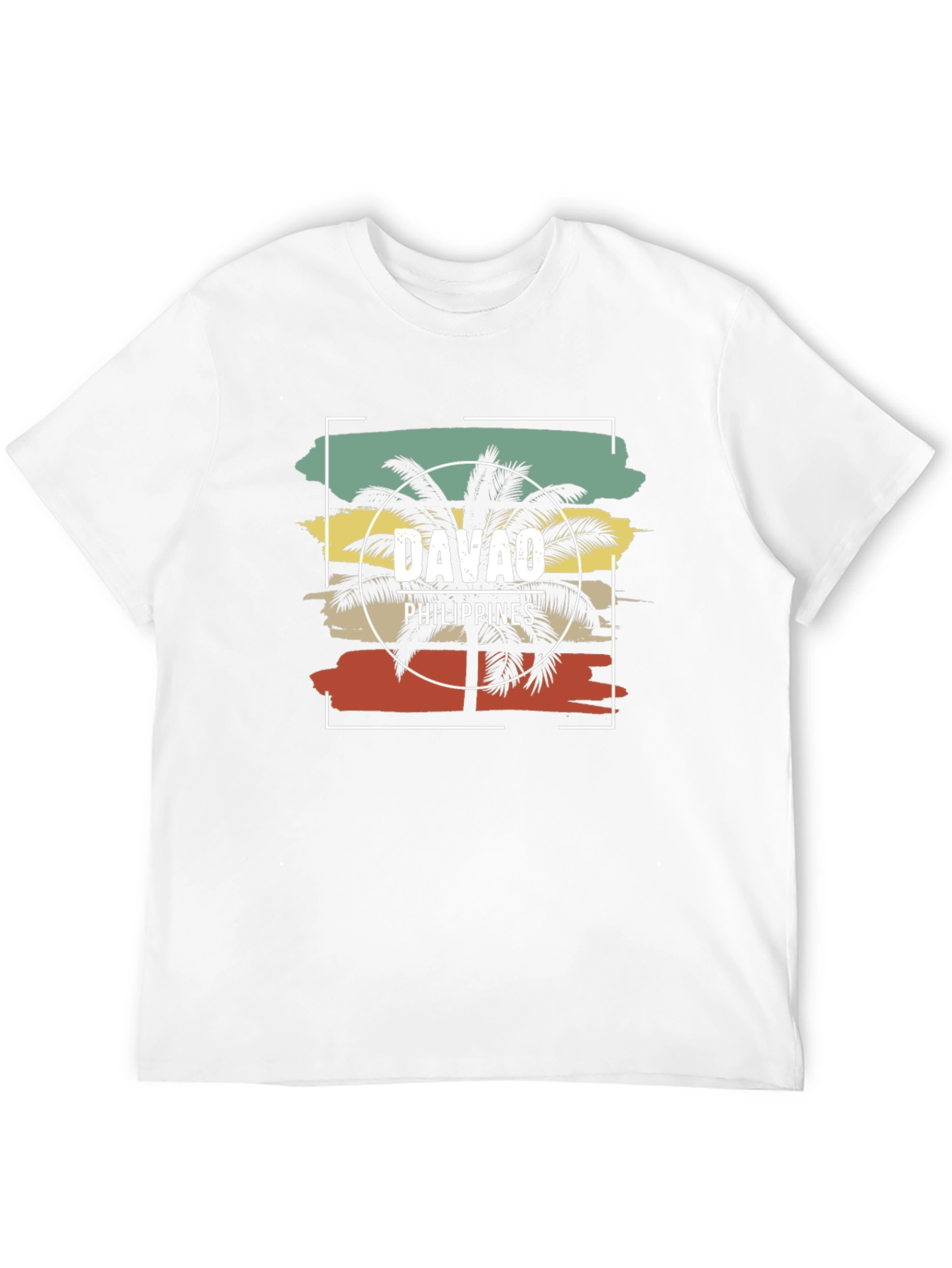 Davao Philippines Palm Tree Graphic T-Shirt