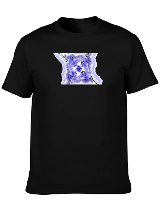 Abstract Design Black T-Shirt
