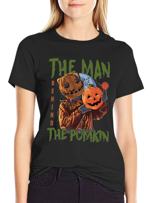 The Man Behind the Pumpkin Halloween T-Shirt