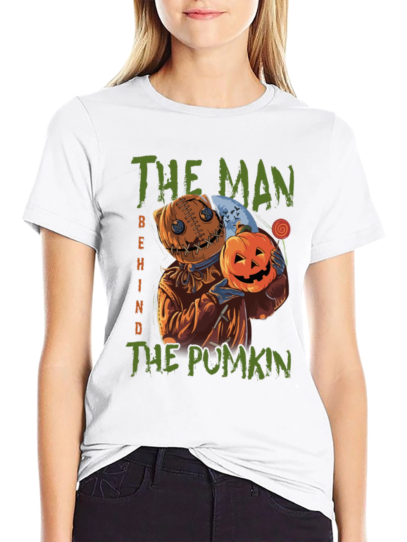The Man Behind the Pumpkin Halloween T-Shirt