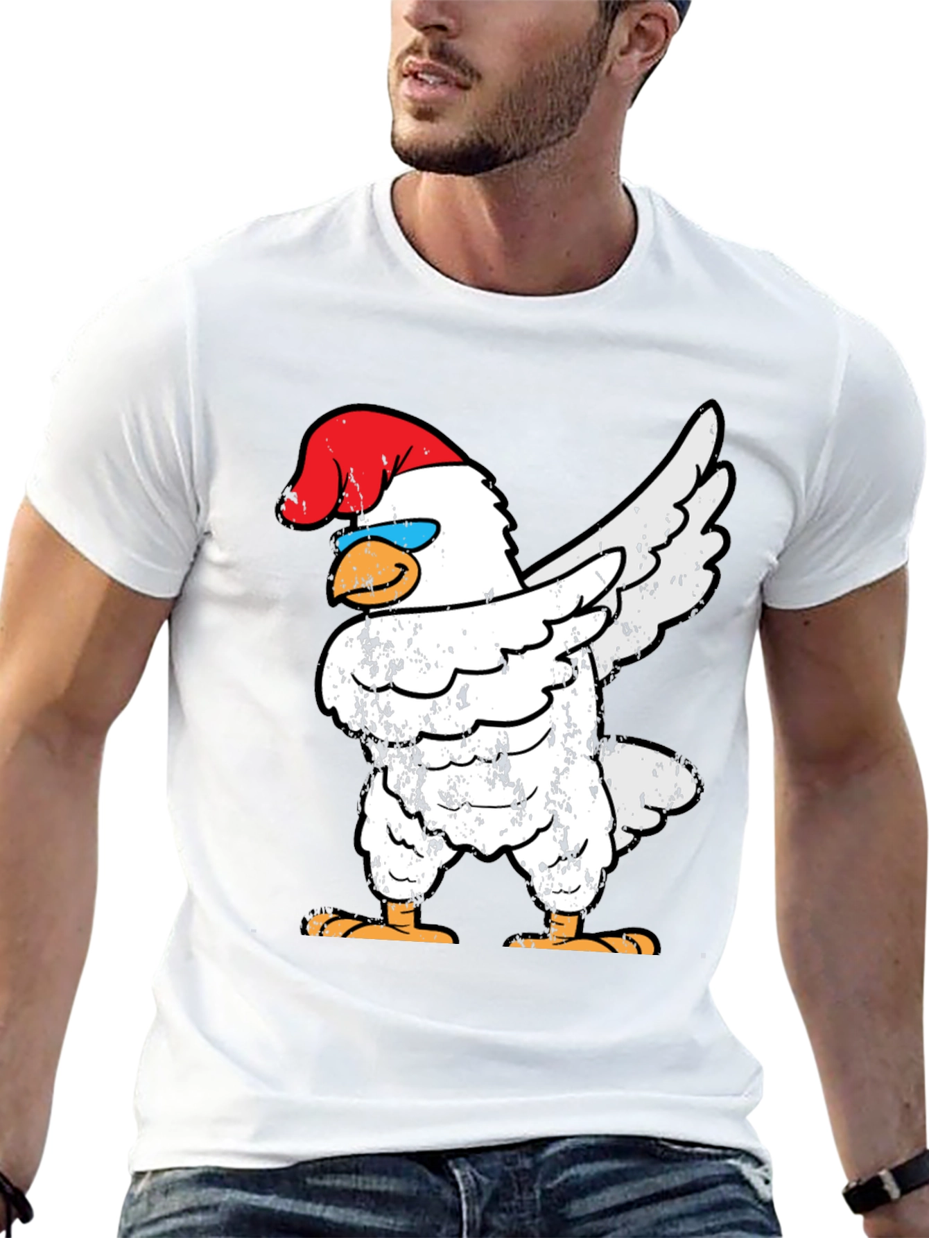 Dabbing Chicken Tee - Funny Poultry Dance Shirt