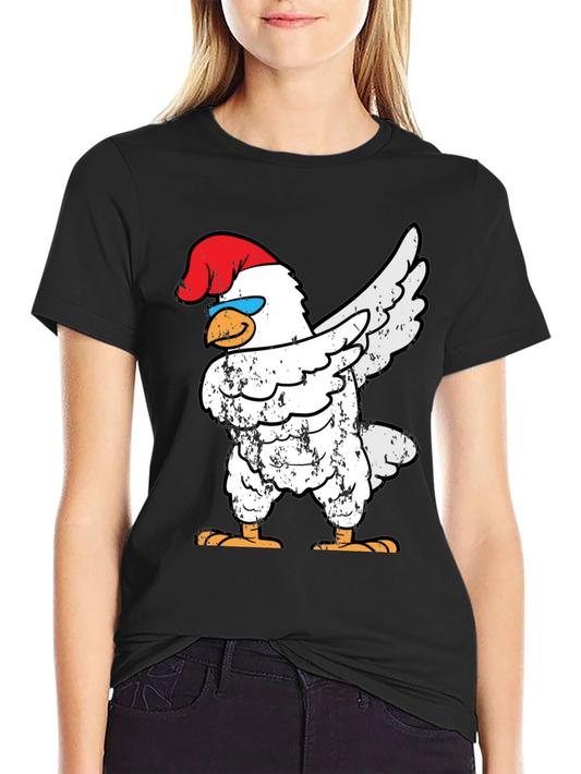 Dabbing Chicken Tee - Funny Poultry Dance Shirt