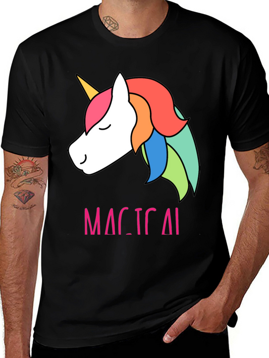 Magical Unicorn T-Shirt - Cute Rainbow Design