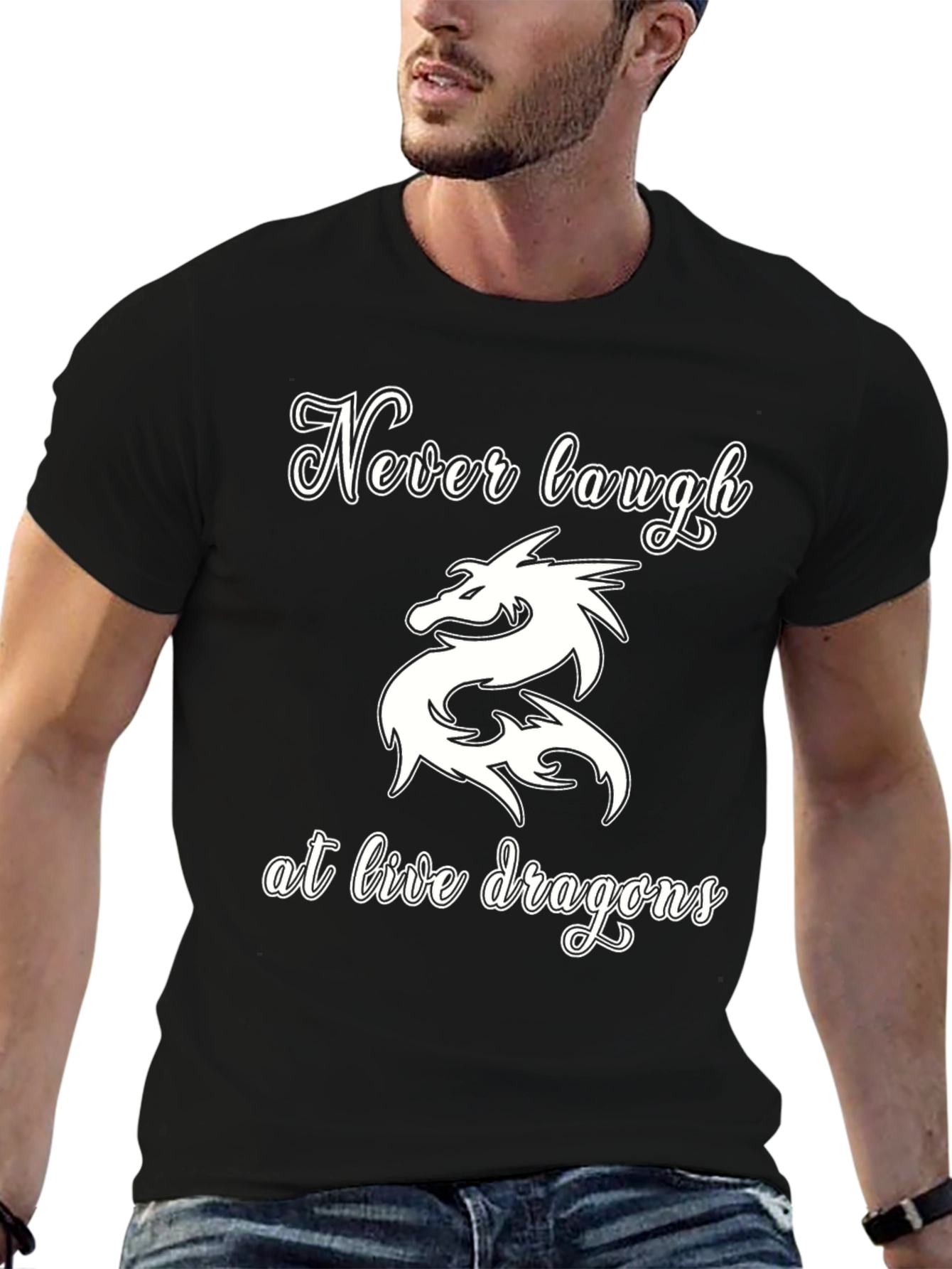 Never Laugh at Live Dragons Graphic Tee