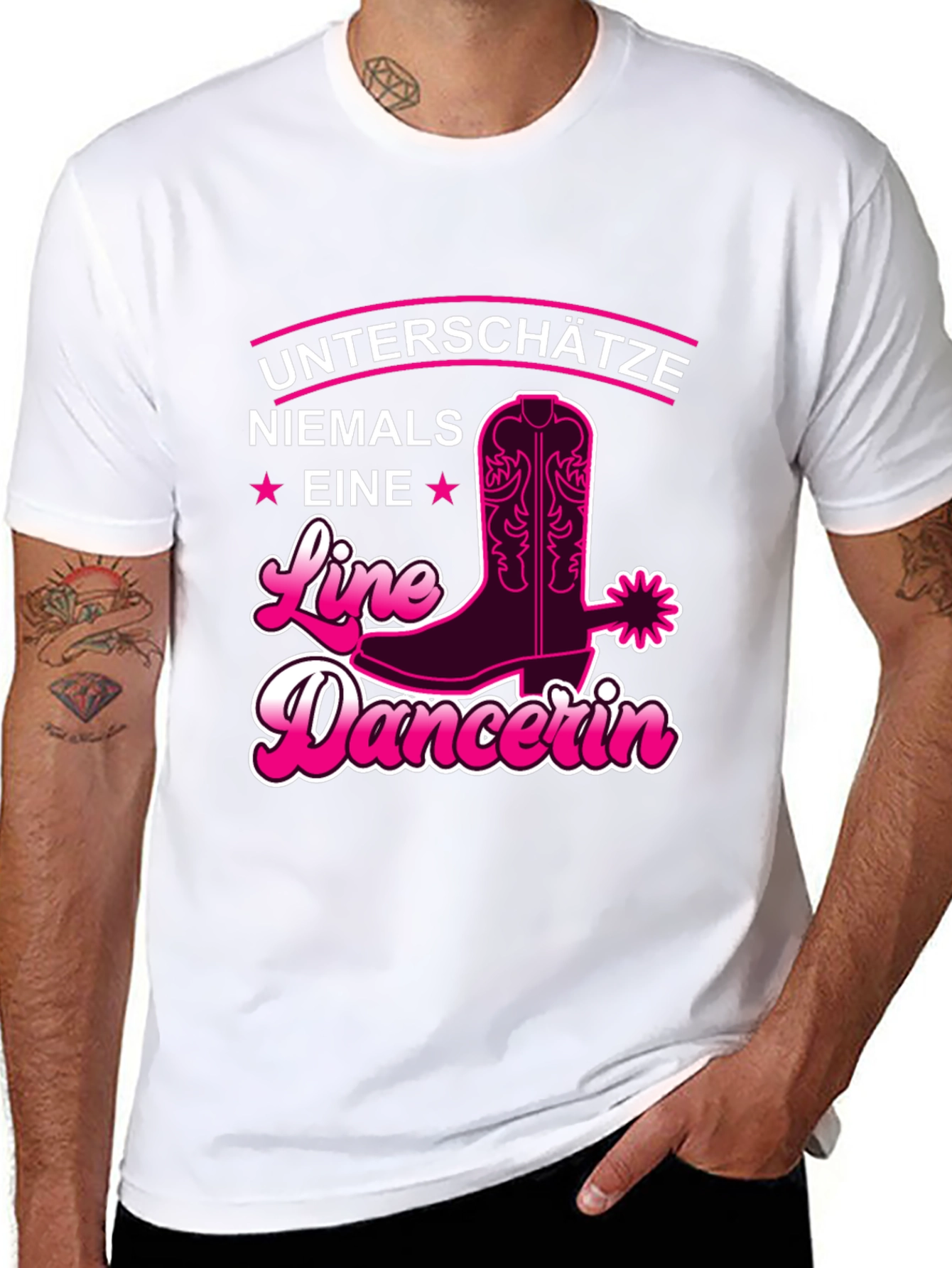 Line Dancer T-Shirt - Untershatze Niemals Eine