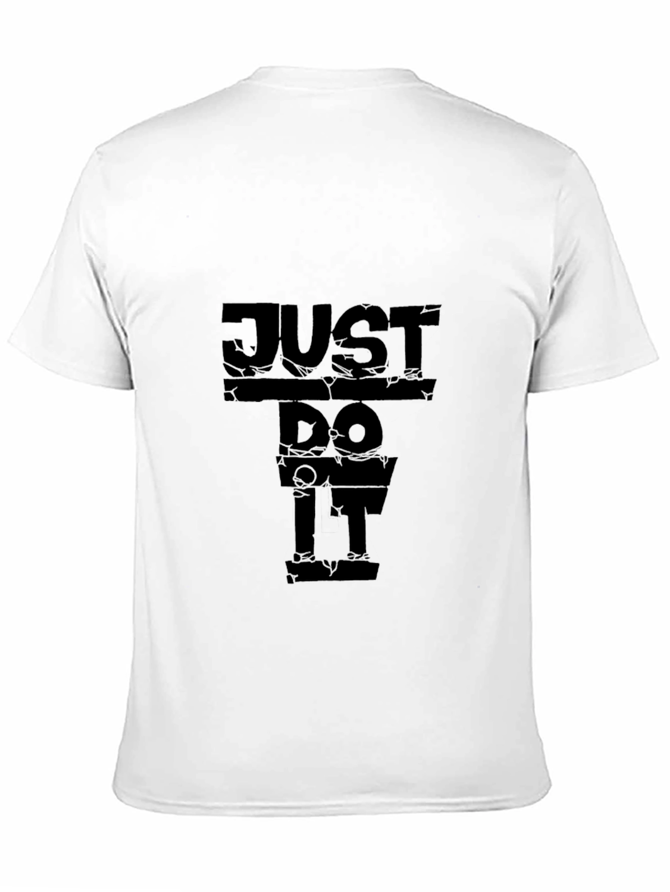Just Do It Mens Black Graphic T-Shirt