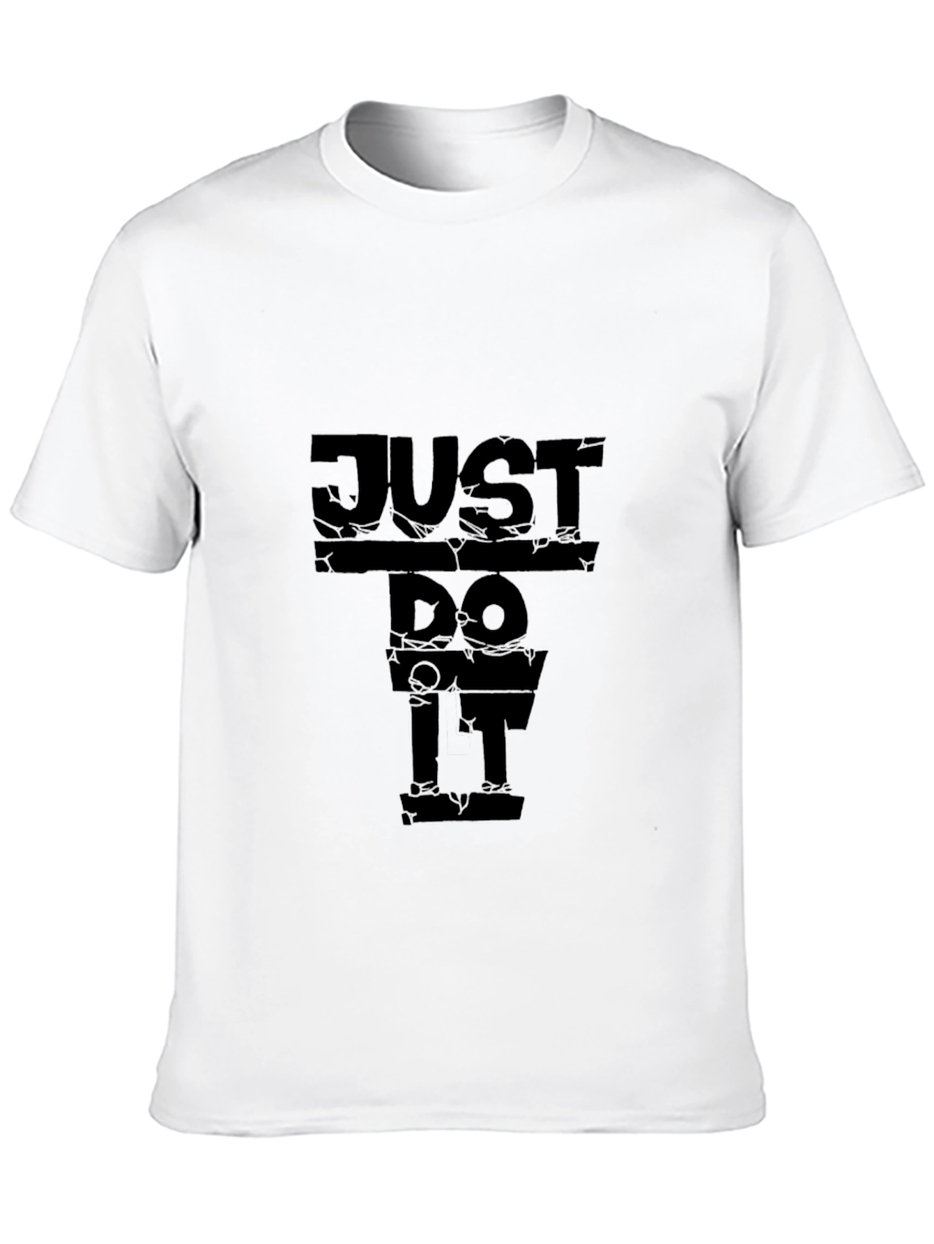 Just Do It Mens Black Graphic T-Shirt