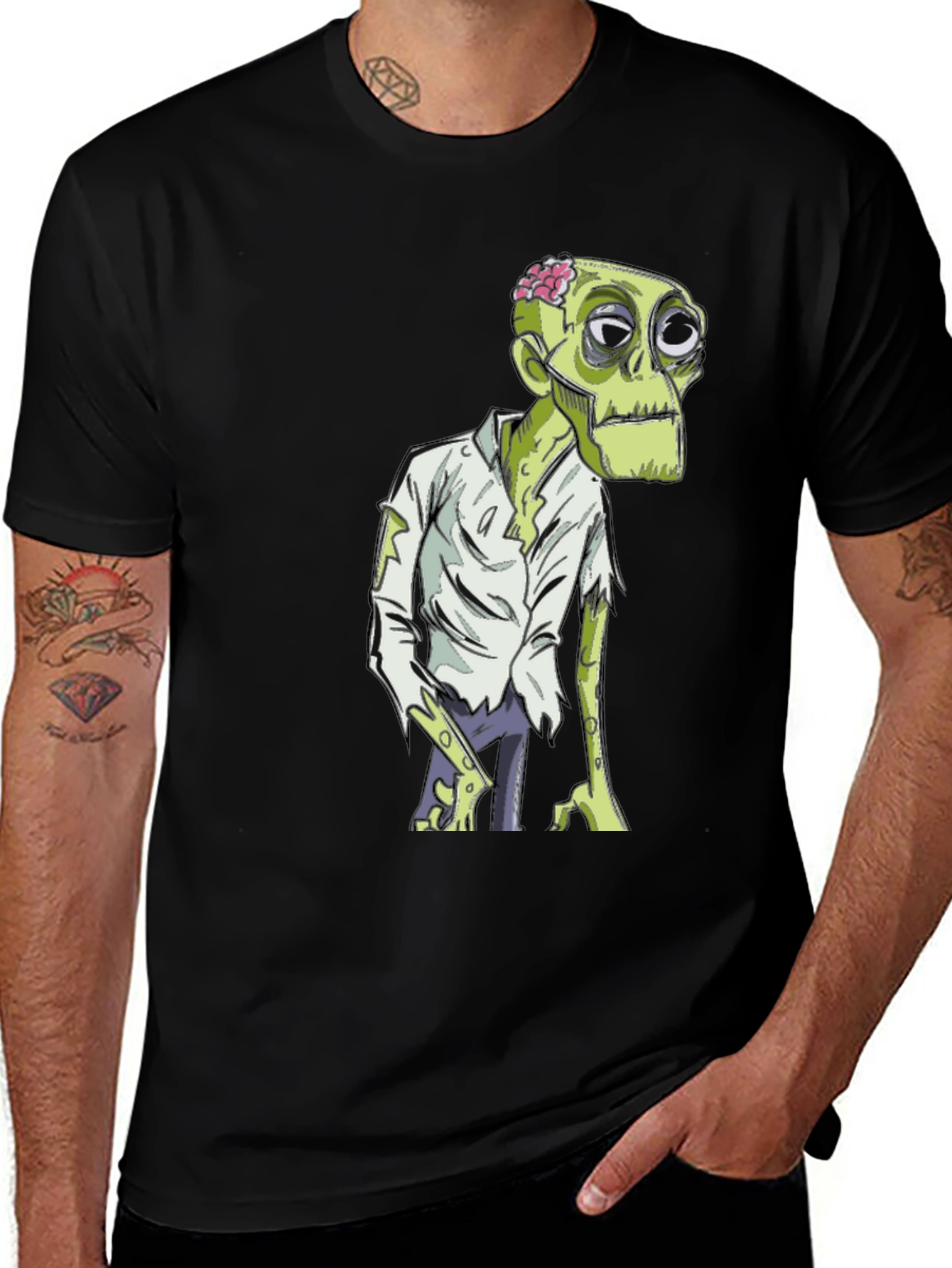 Zombie Graphic Tee - Halloween Costume Shirt