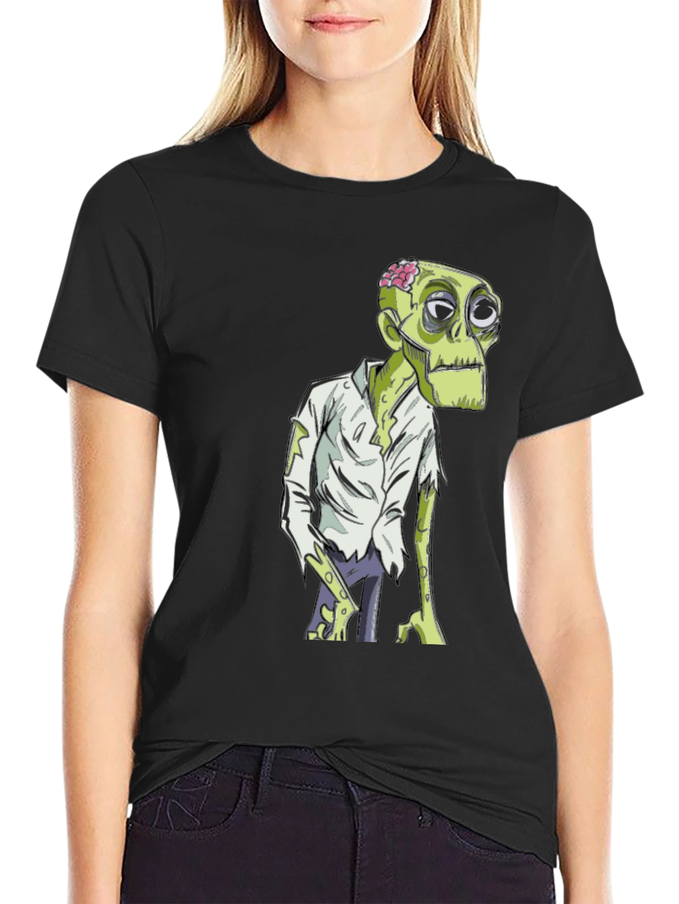 Zombie Graphic Tee - Halloween Costume Shirt