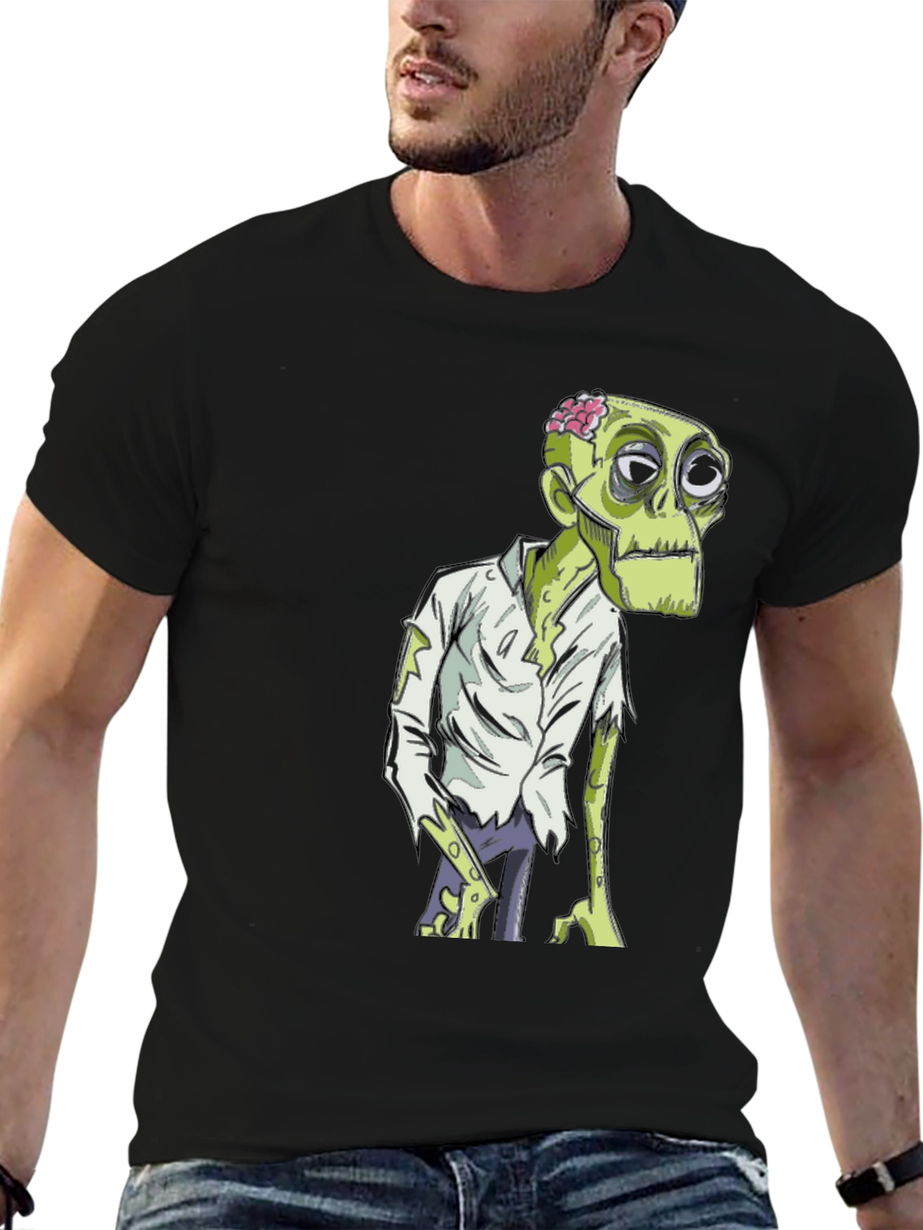 Zombie Graphic Tee - Halloween Costume Shirt