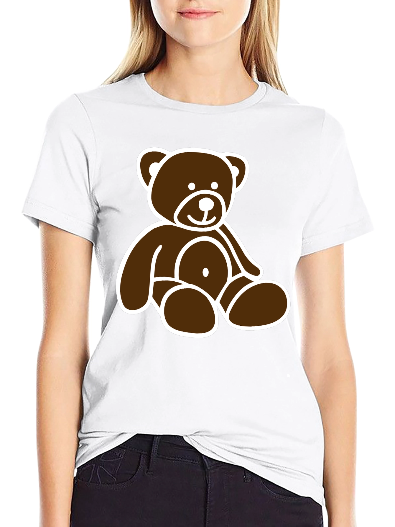 Teddy Bear Graphic Tee - Black Unisex T-Shirt