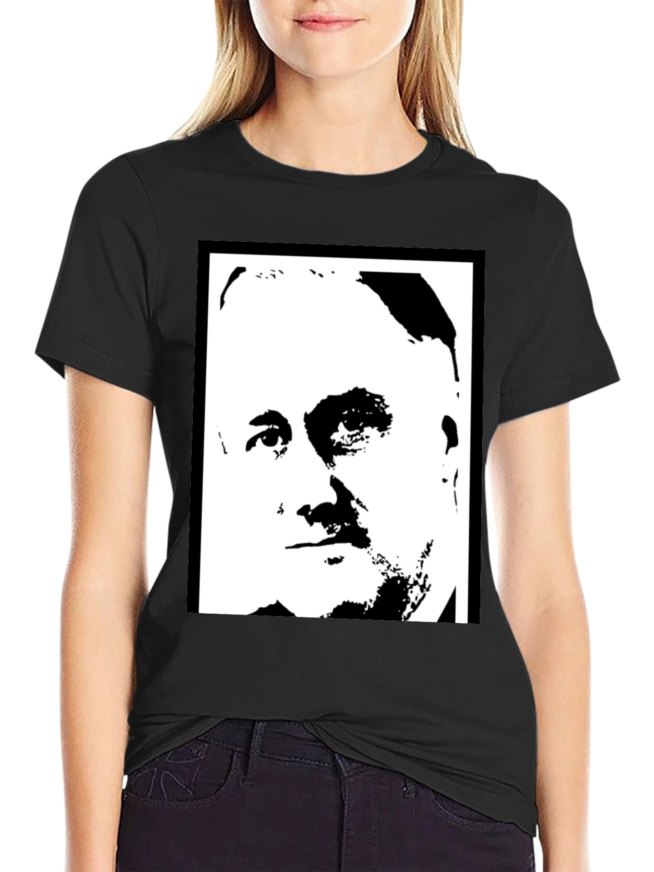 FDR Portrait Graphic Black T-Shirt