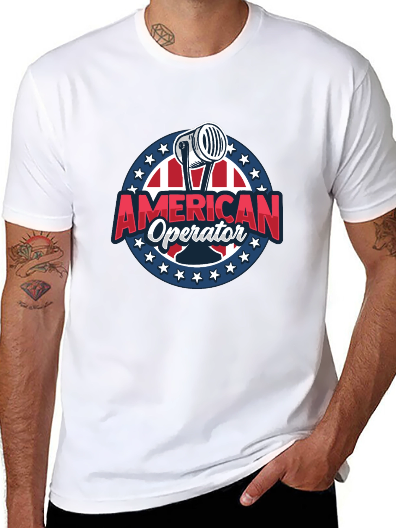 American Operator T-Shirt - Patriotic Design