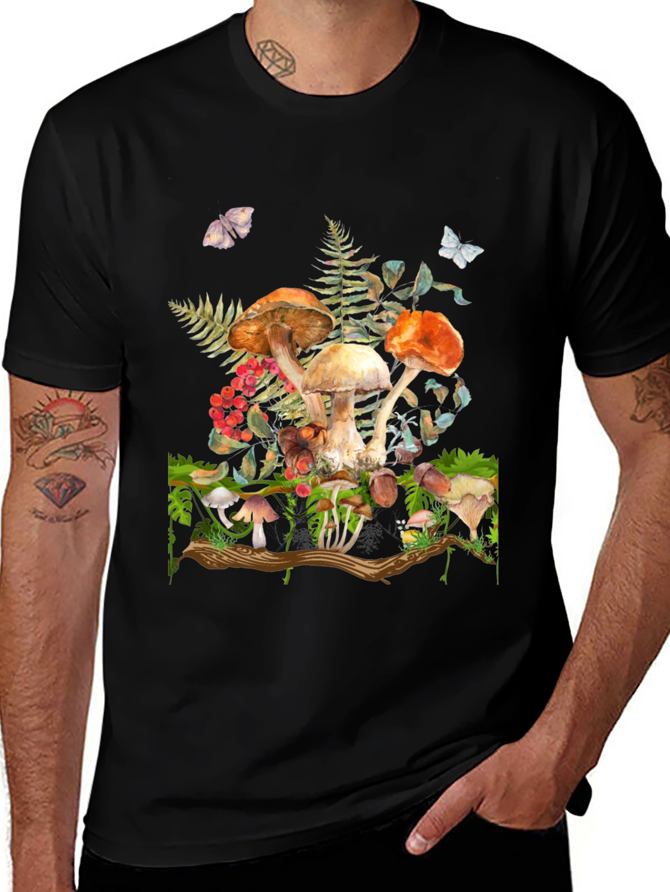 Mushroom Forest Graphic T-Shirt