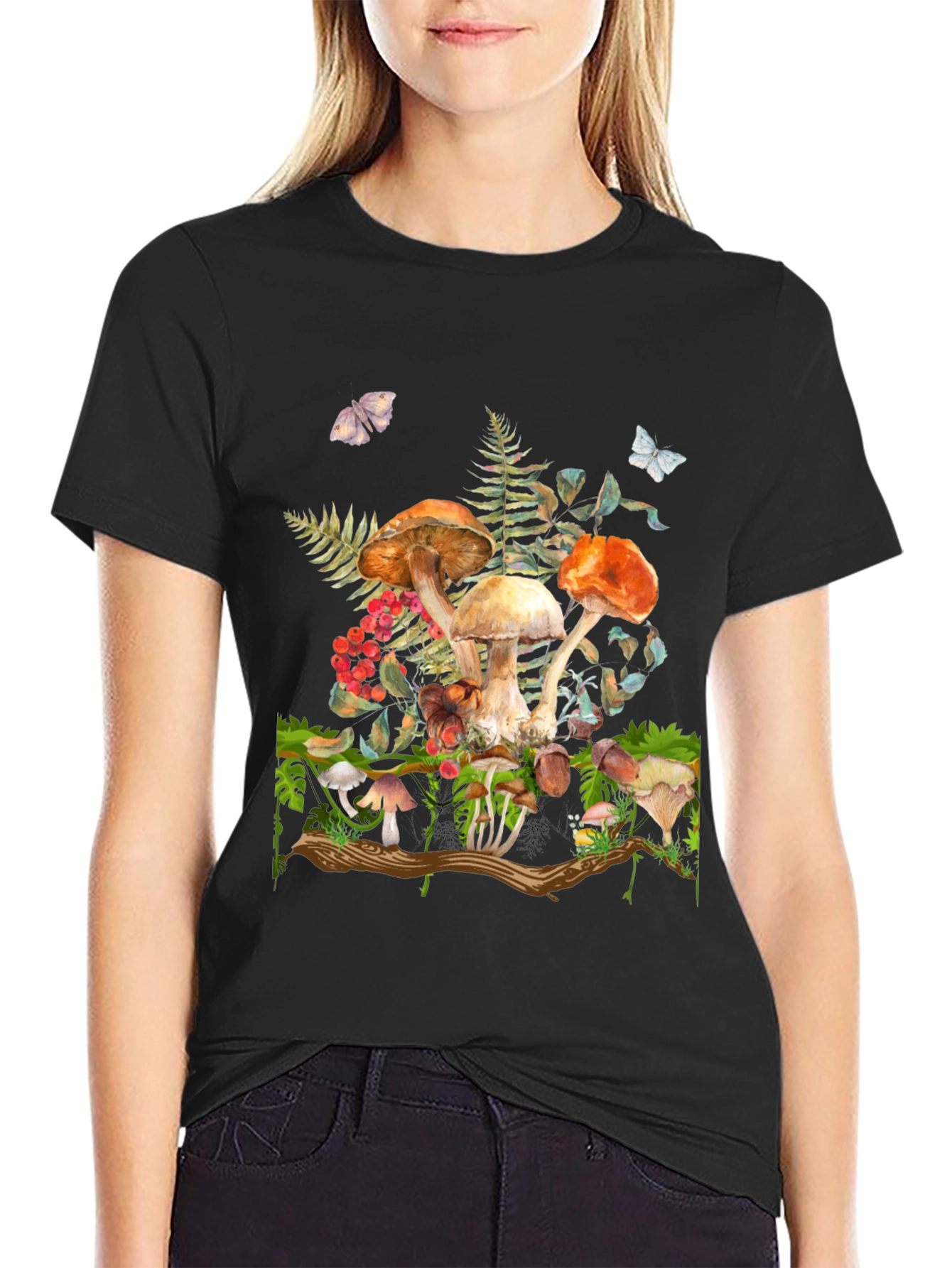 Mushroom Forest Graphic T-Shirt