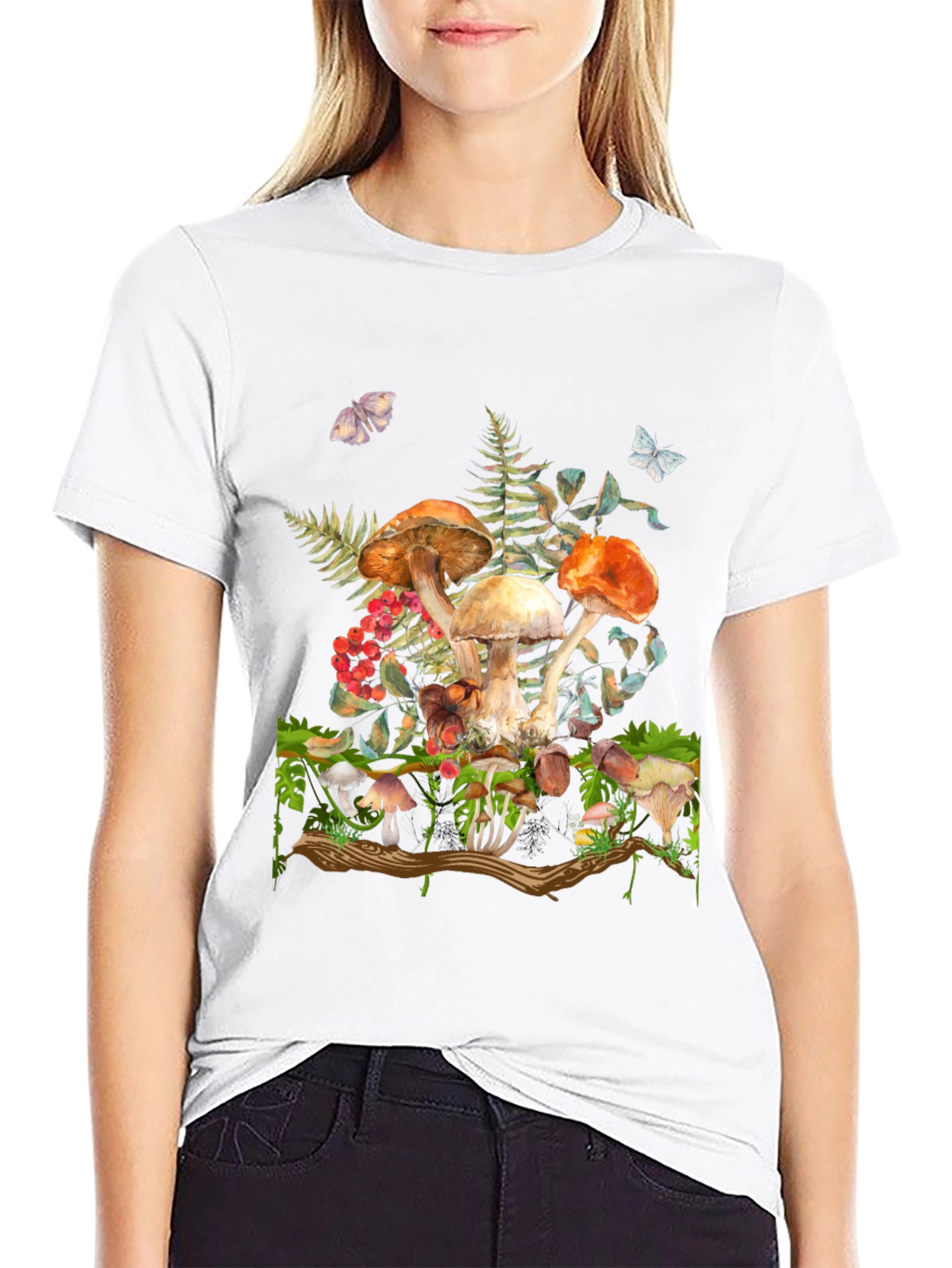 Mushroom Forest Graphic T-Shirt