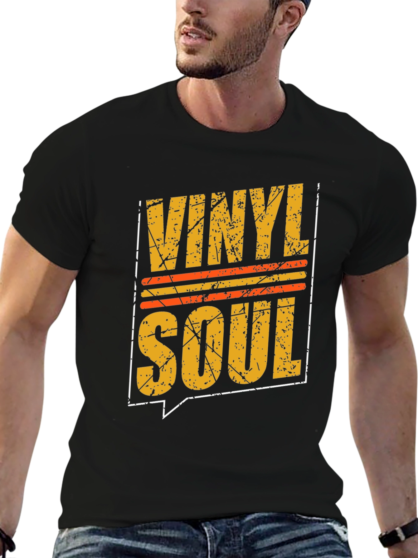 Vinyl Soul Graphic Tee - Retro Music Lover Shirt