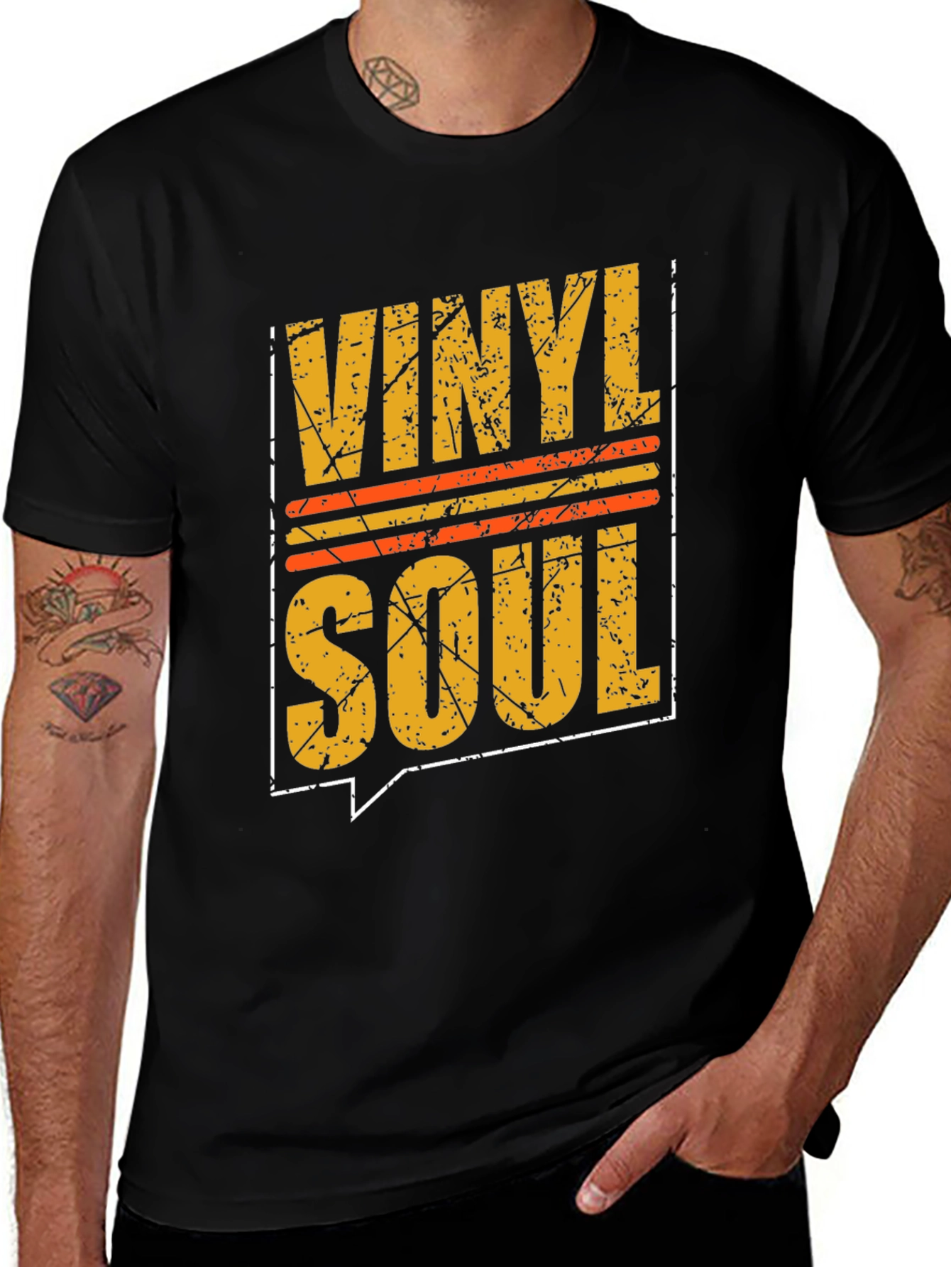 Vinyl Soul Graphic Tee - Retro Music Lover Shirt