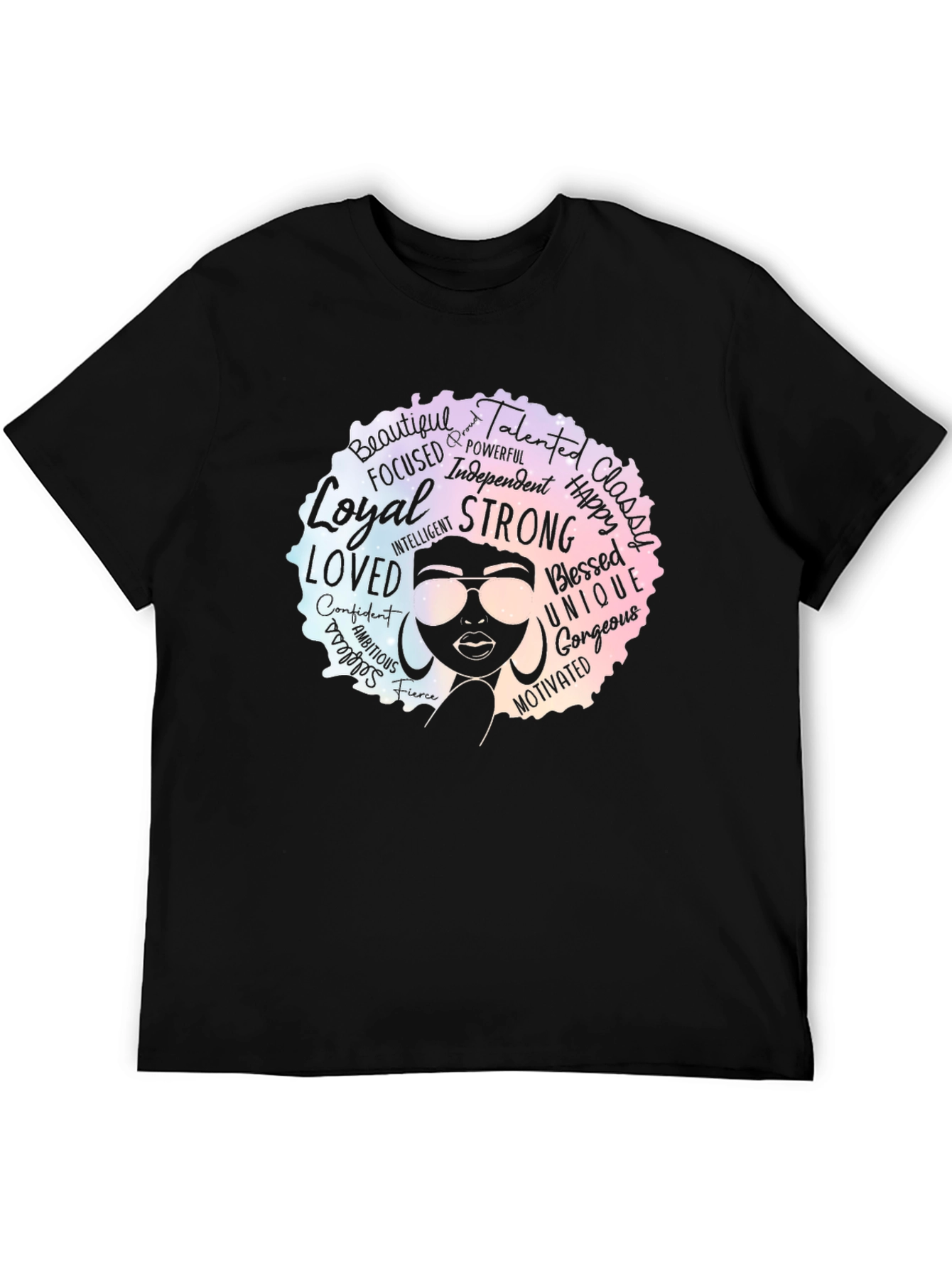 Empowered Woman Afro Graphic Tee