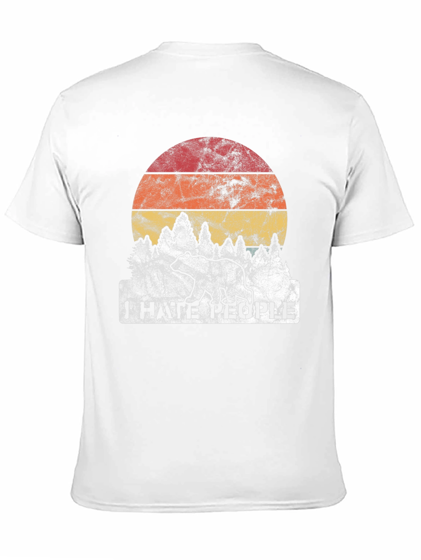 I Hate People Bear Graphic T-Shirt
