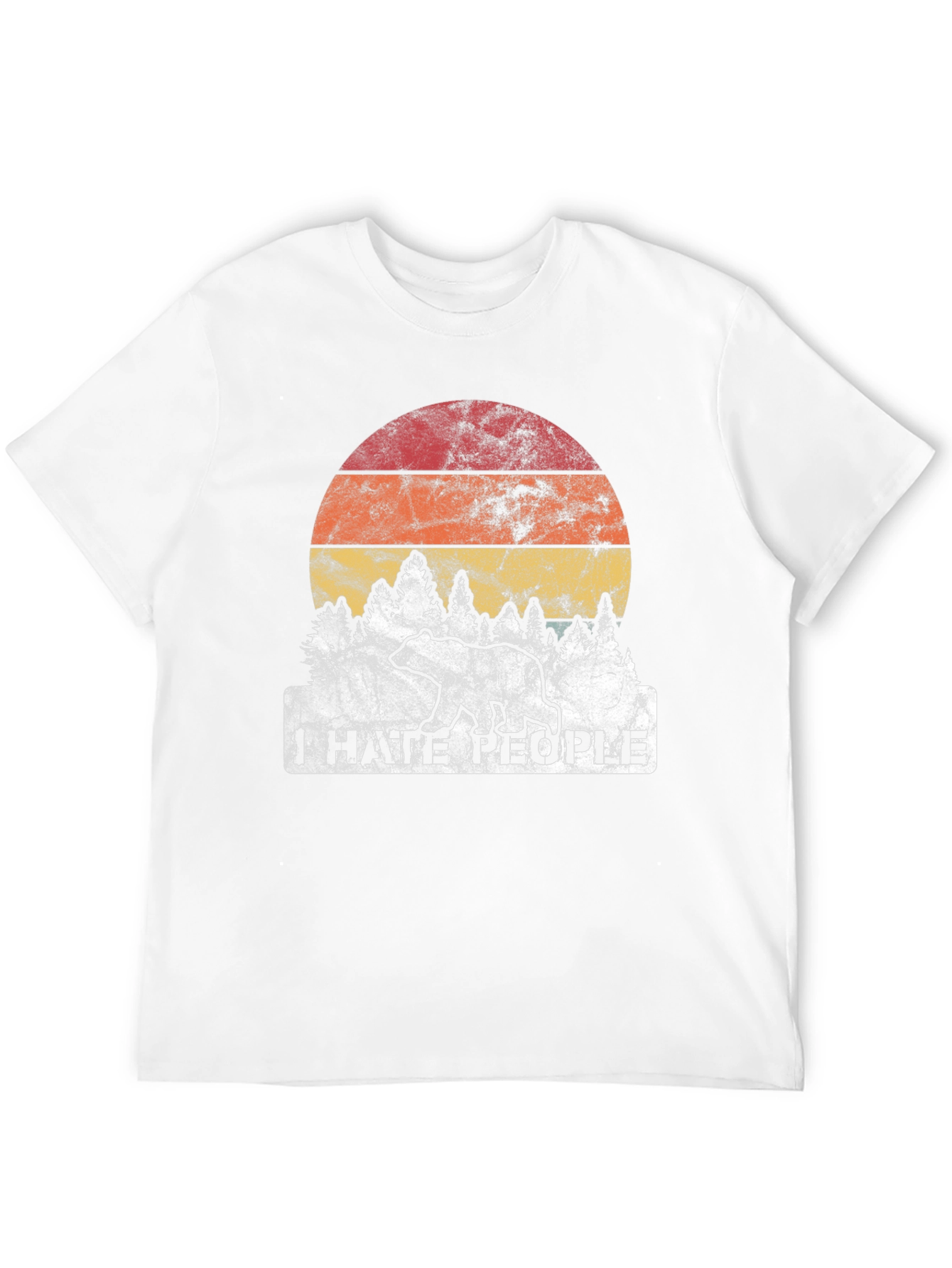 I Hate People Bear Graphic T-Shirt