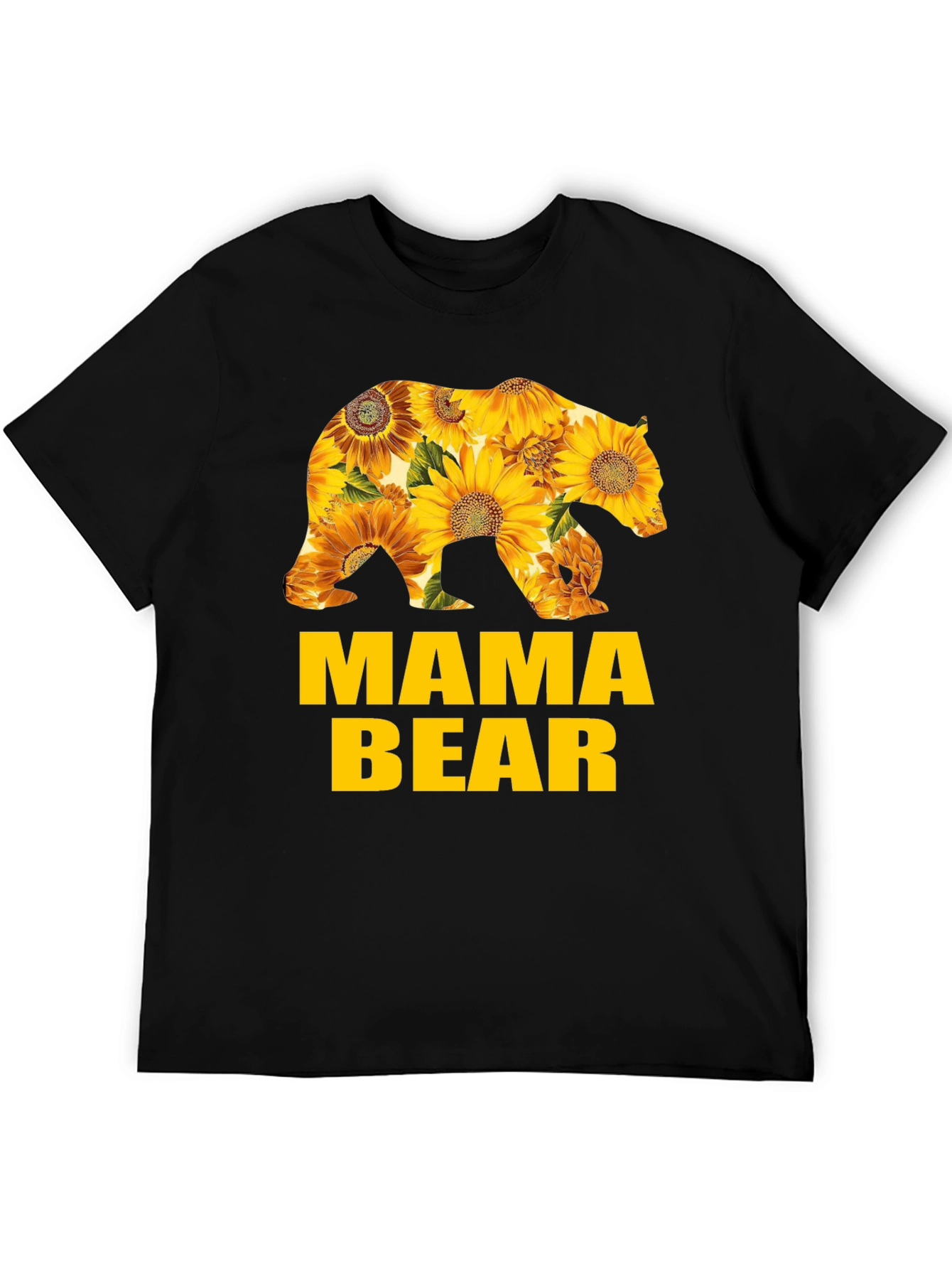 Mama Bear Sunflower Graphic T-Shirt