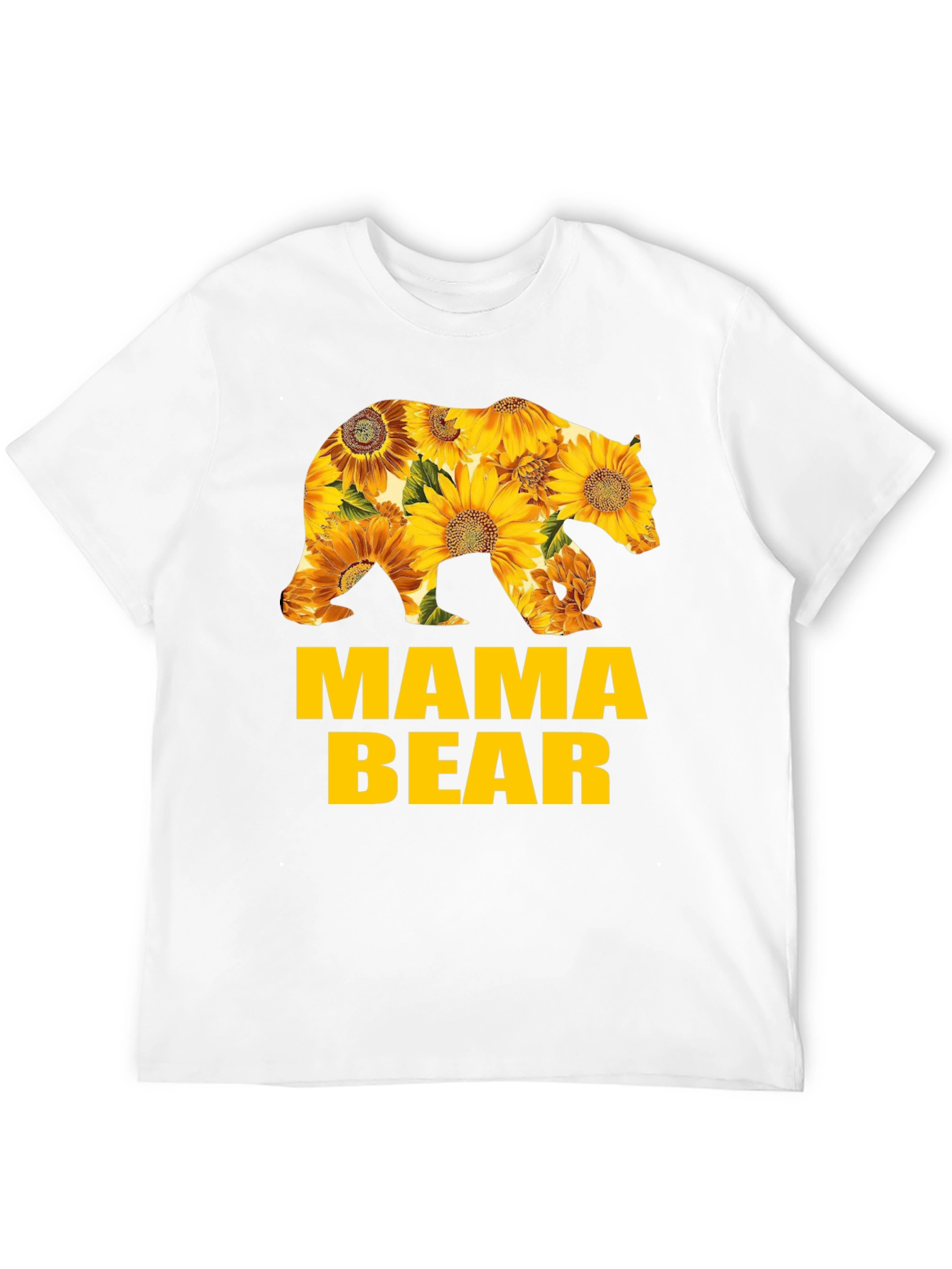 Mama Bear Sunflower Graphic T-Shirt