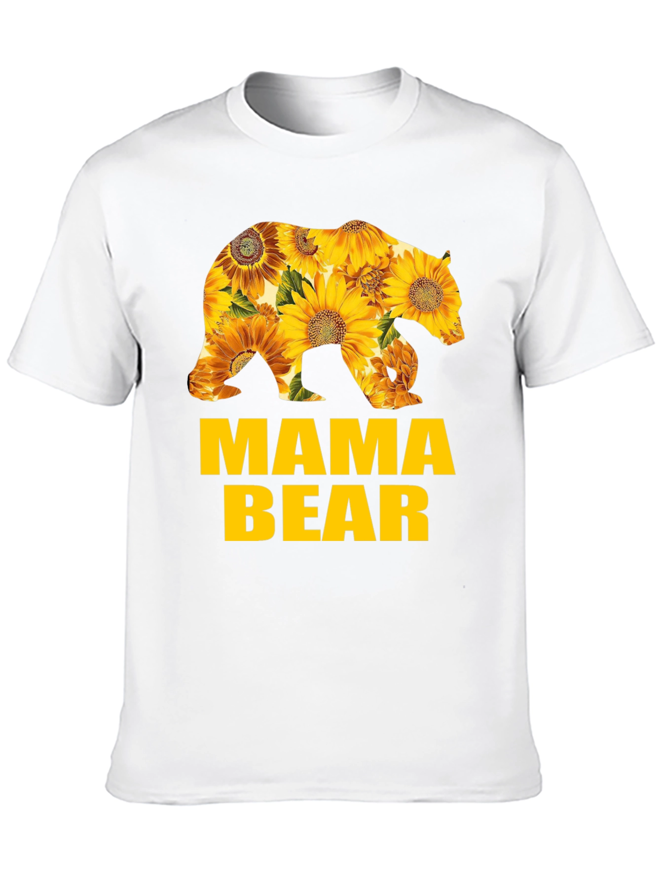Mama Bear Sunflower Graphic T-Shirt