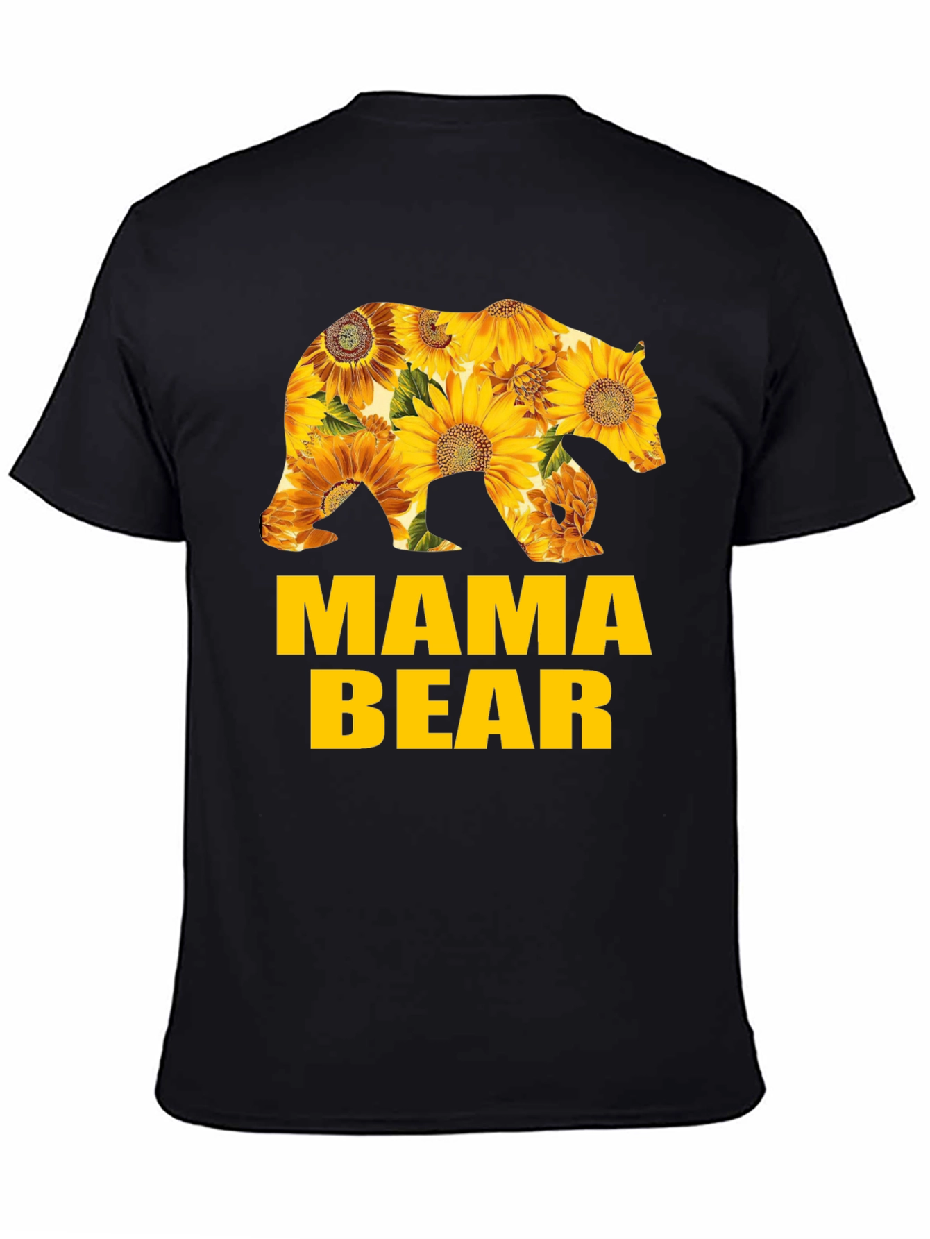 Mama Bear Sunflower Graphic T-Shirt