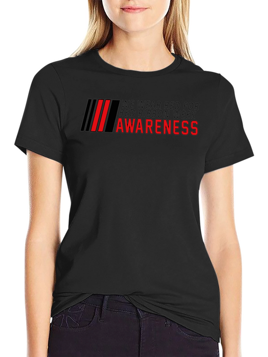 Red Ribbon Week Awareness T-Shirt