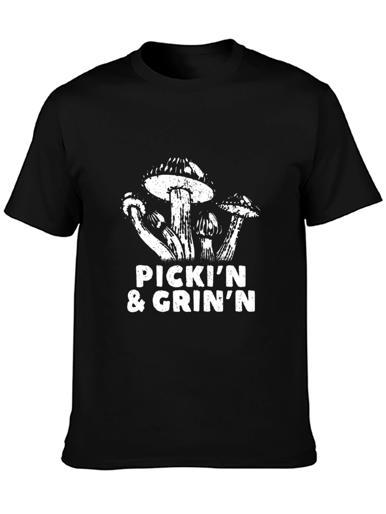 Pickin and Grinin Mushroom Graphic Tee