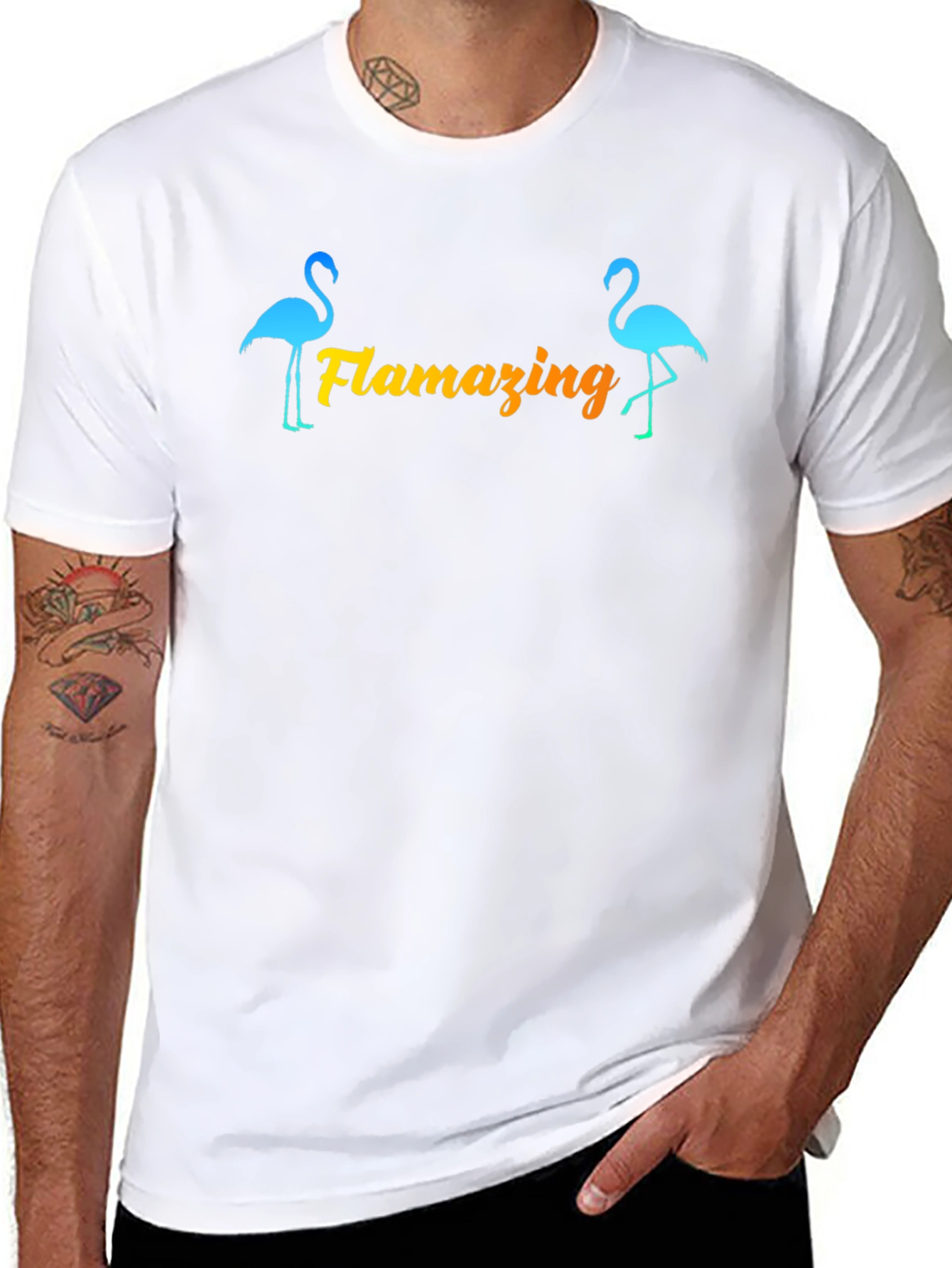 Flamazing Flamingo Graphic T-Shirt