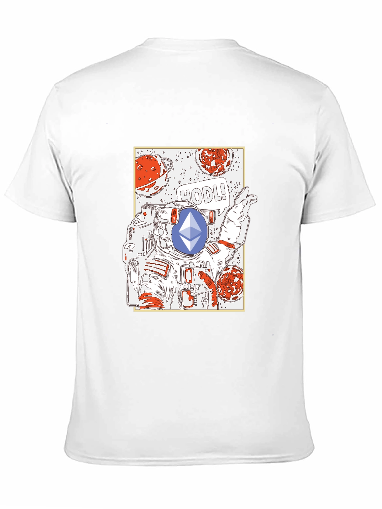 Ethereum HODL Astronaut Graphic Tee