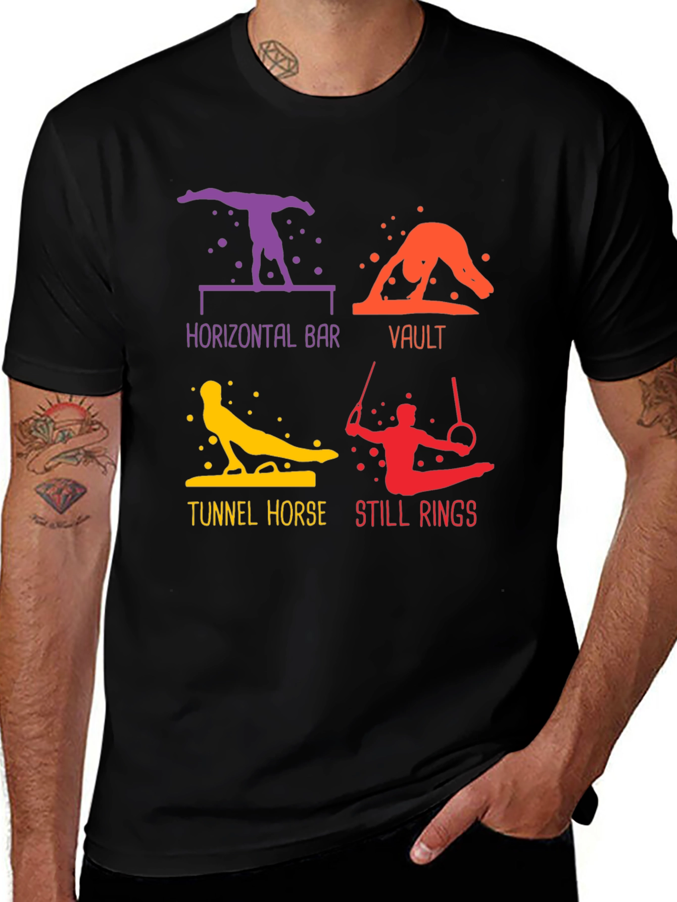Gymnastics Moves Graphic T-Shirt Unisex