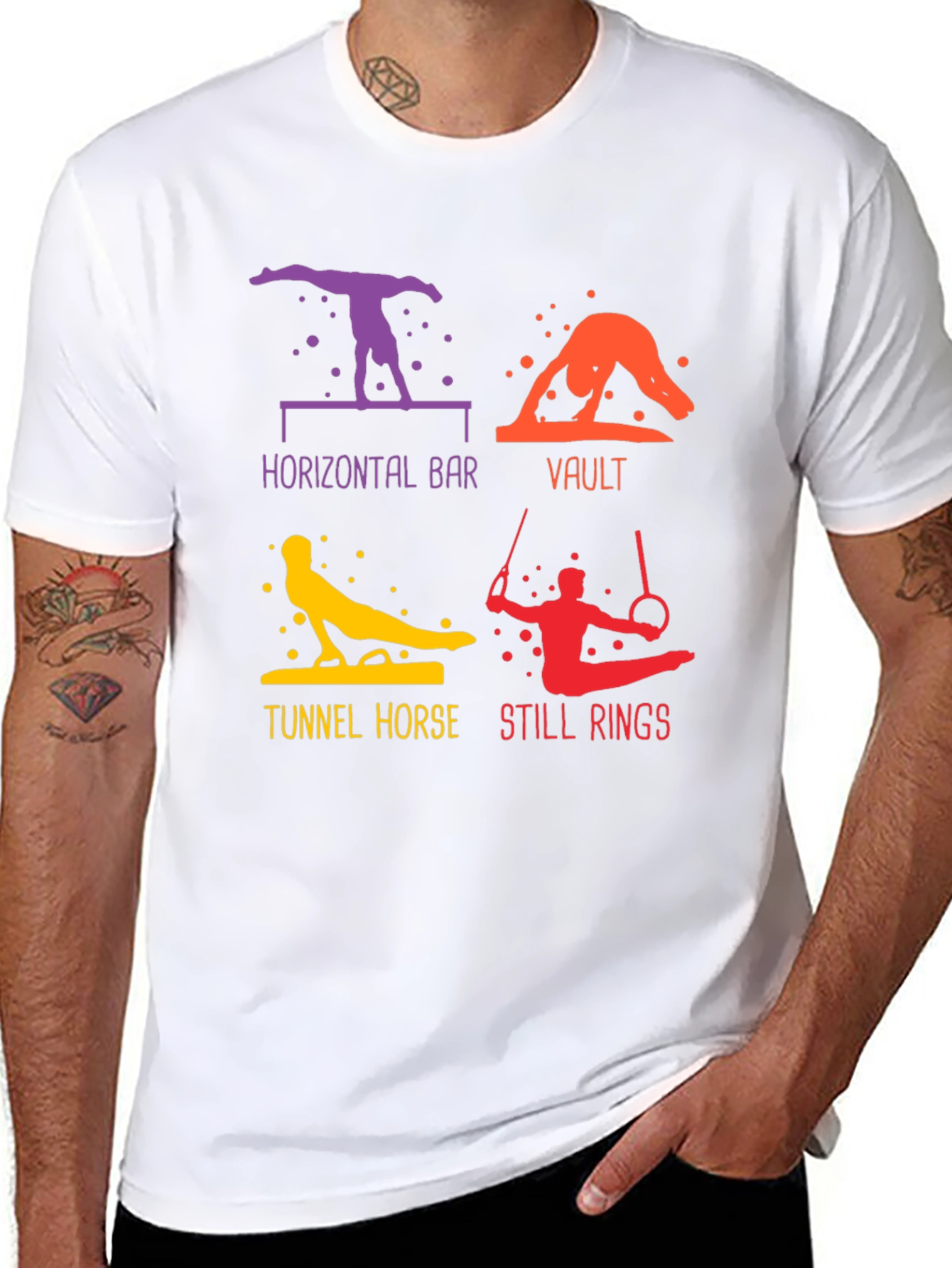 Gymnastics Moves Graphic T-Shirt Unisex