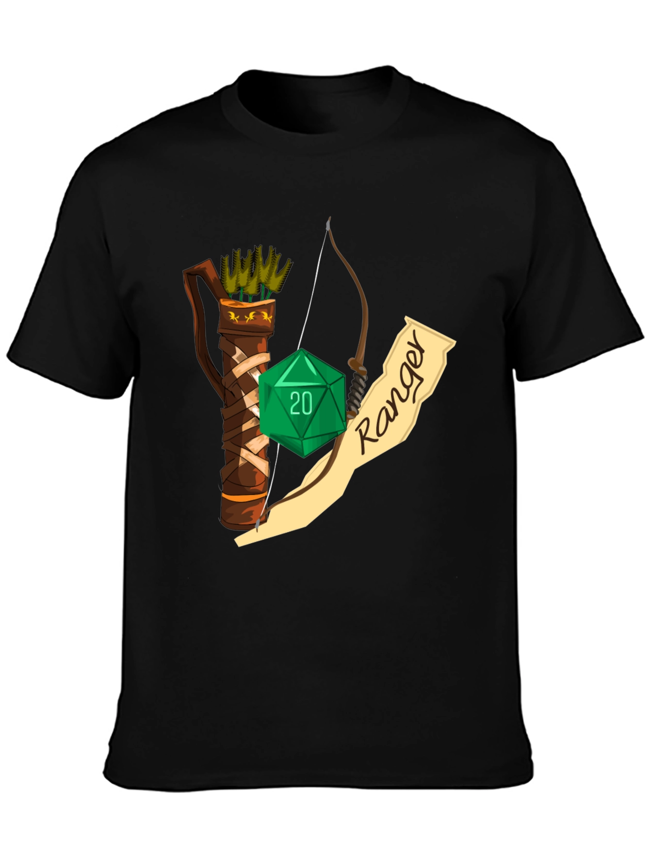 D&D Ranger T-Shirt: Dice Bow and Arrows!