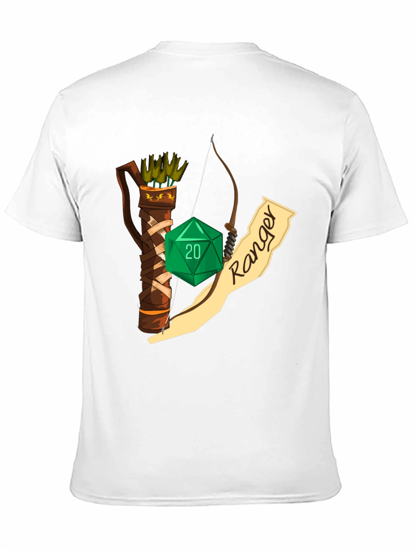 D&D Ranger T-Shirt: Dice Bow and Arrows!